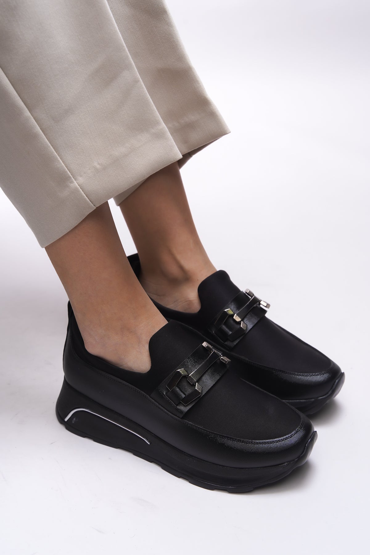 Riccon Lisgalyn Kadın Sneaker 00121705 Siyah Siyah - Riccon
