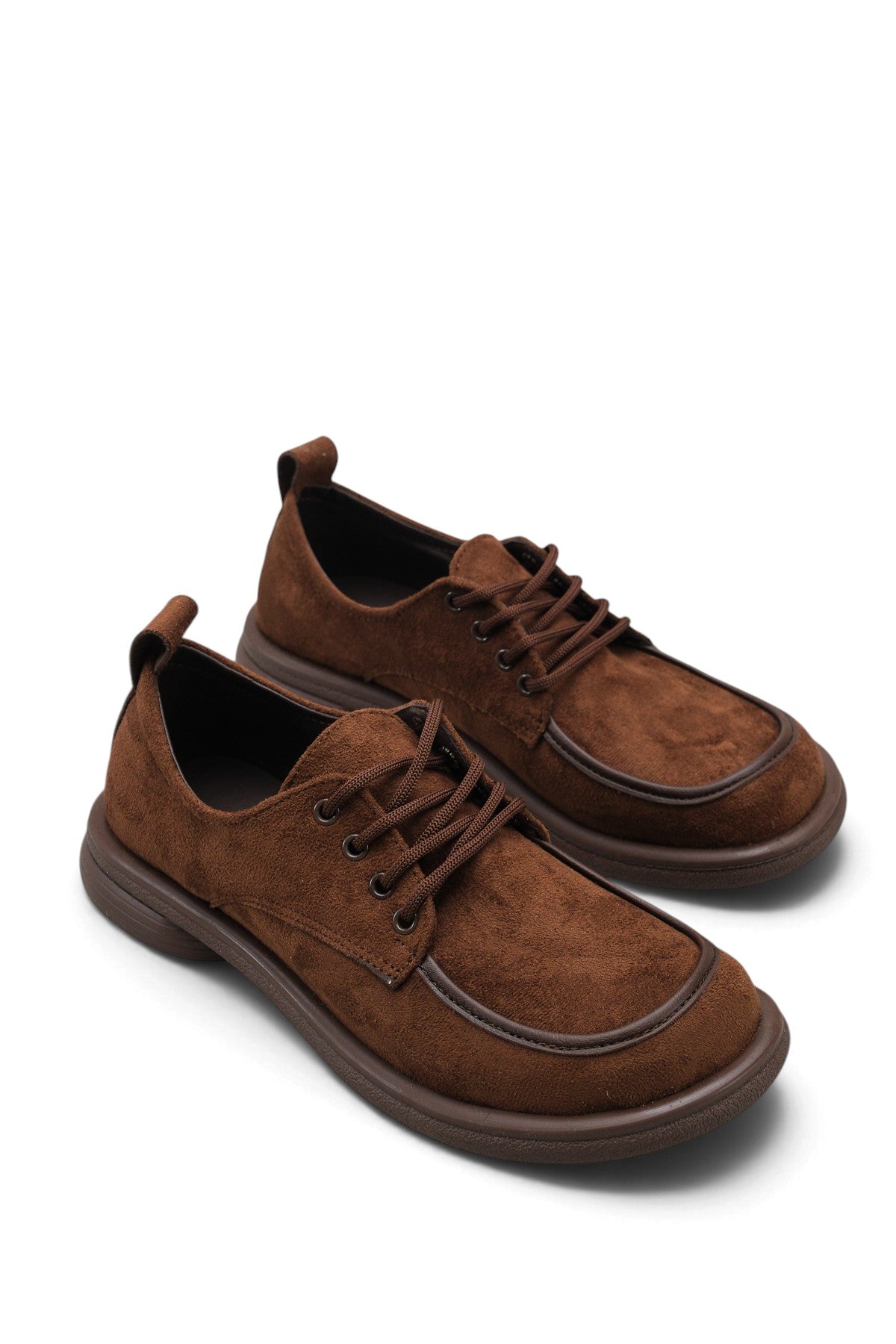 Riccon Luna Clara Kadın Loafer 00121610 Kahverengi Süet