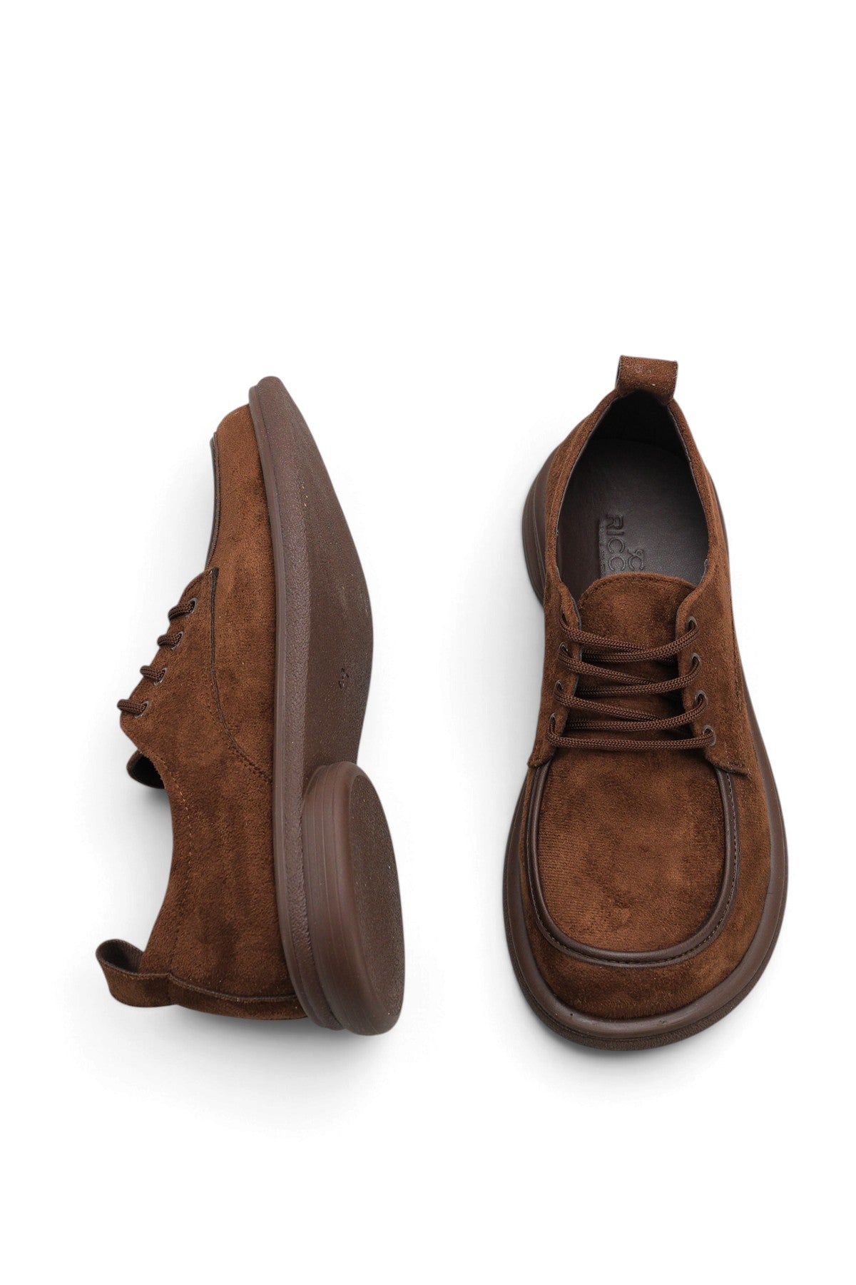 Riccon Luna Clara Kadın Loafer 00121610 Kahverengi Süet