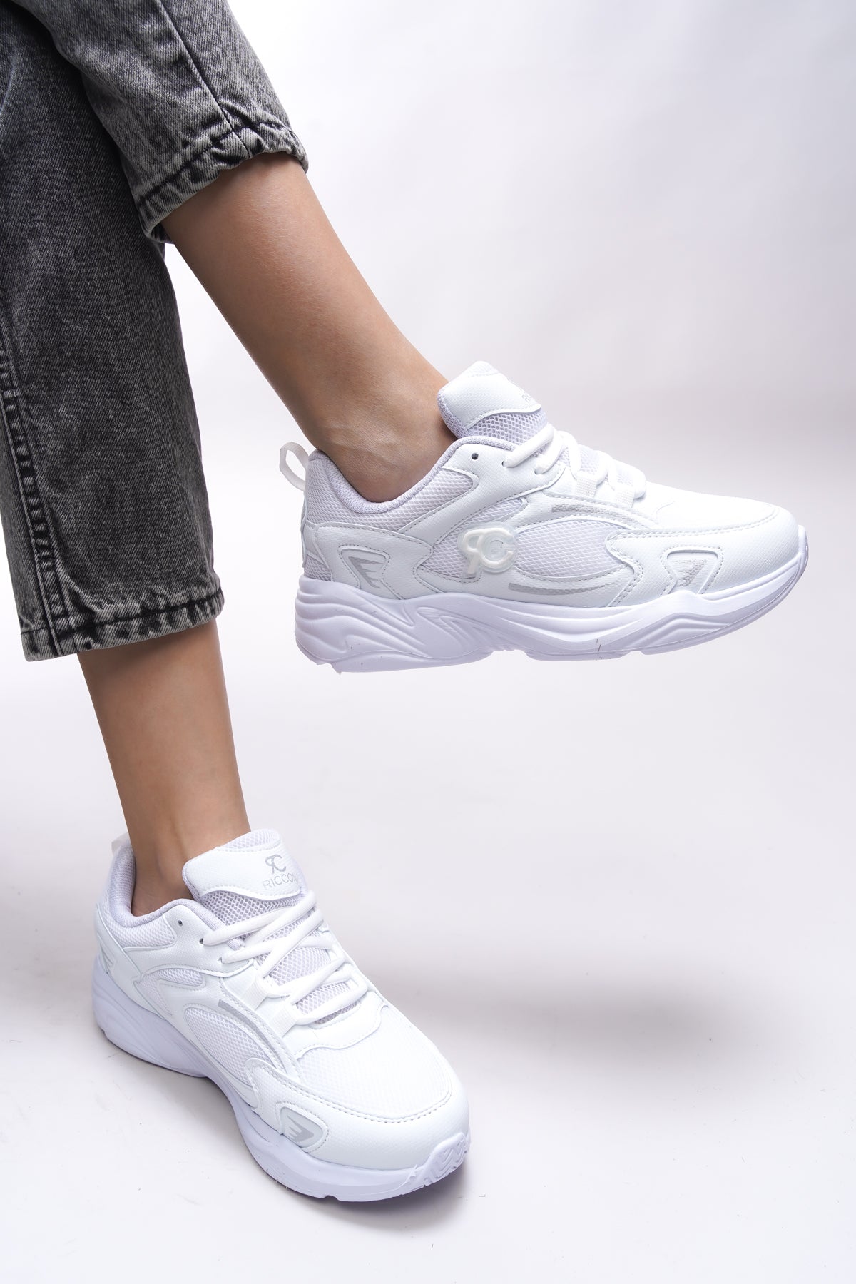 Riccon Niknaith Unisex Sneaker 0012725 Beyaz - Riccon