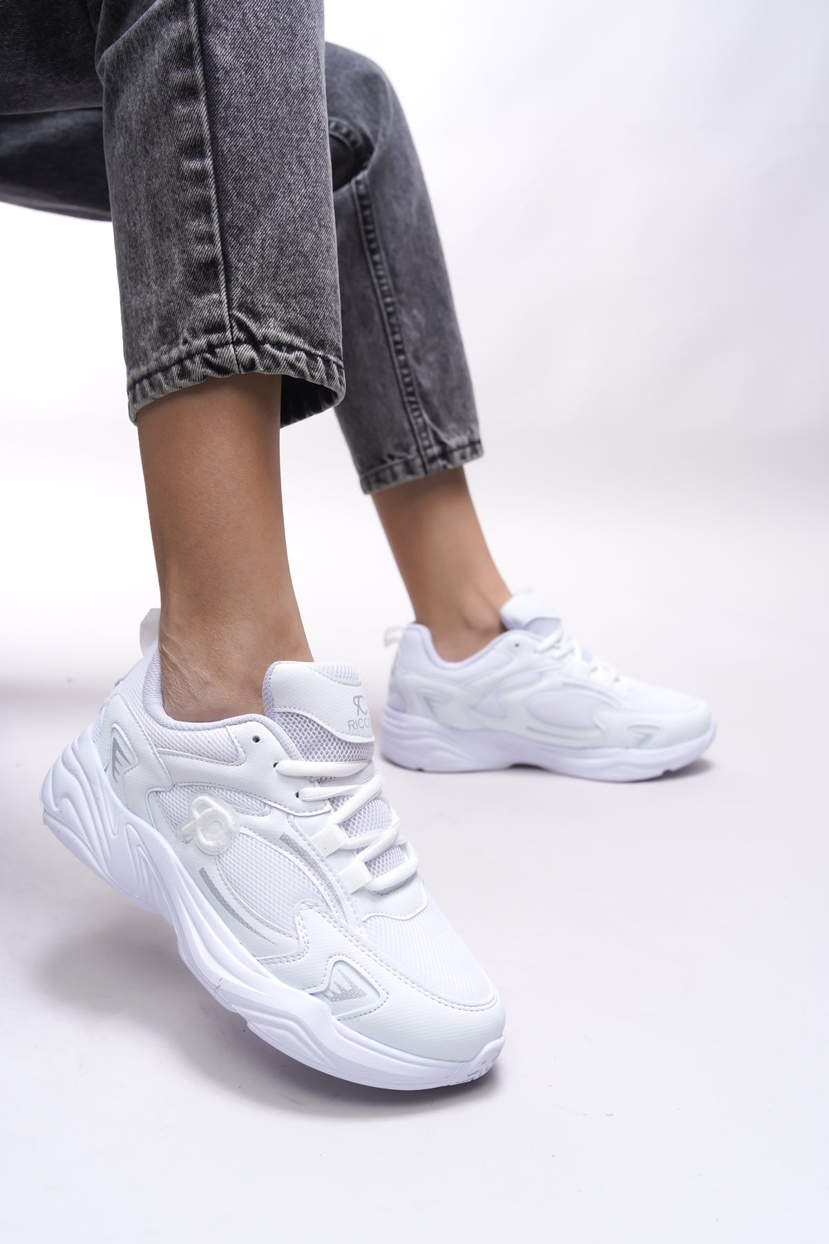 Riccon Niknaith Unisex Sneaker 0012725 Beyaz - Riccon