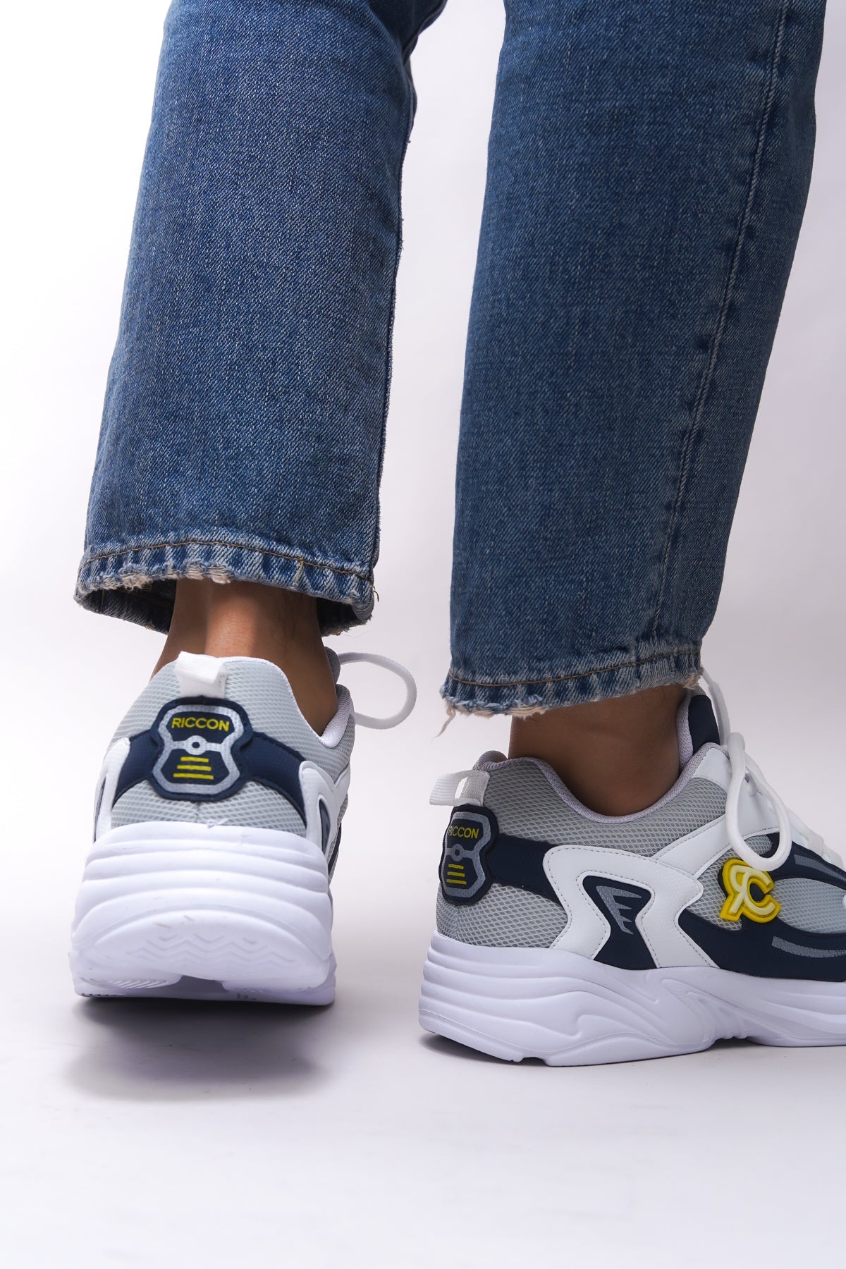 Riccon Niknaith Unisex Sneaker 0012725 Beyaz Lacivert - Riccon