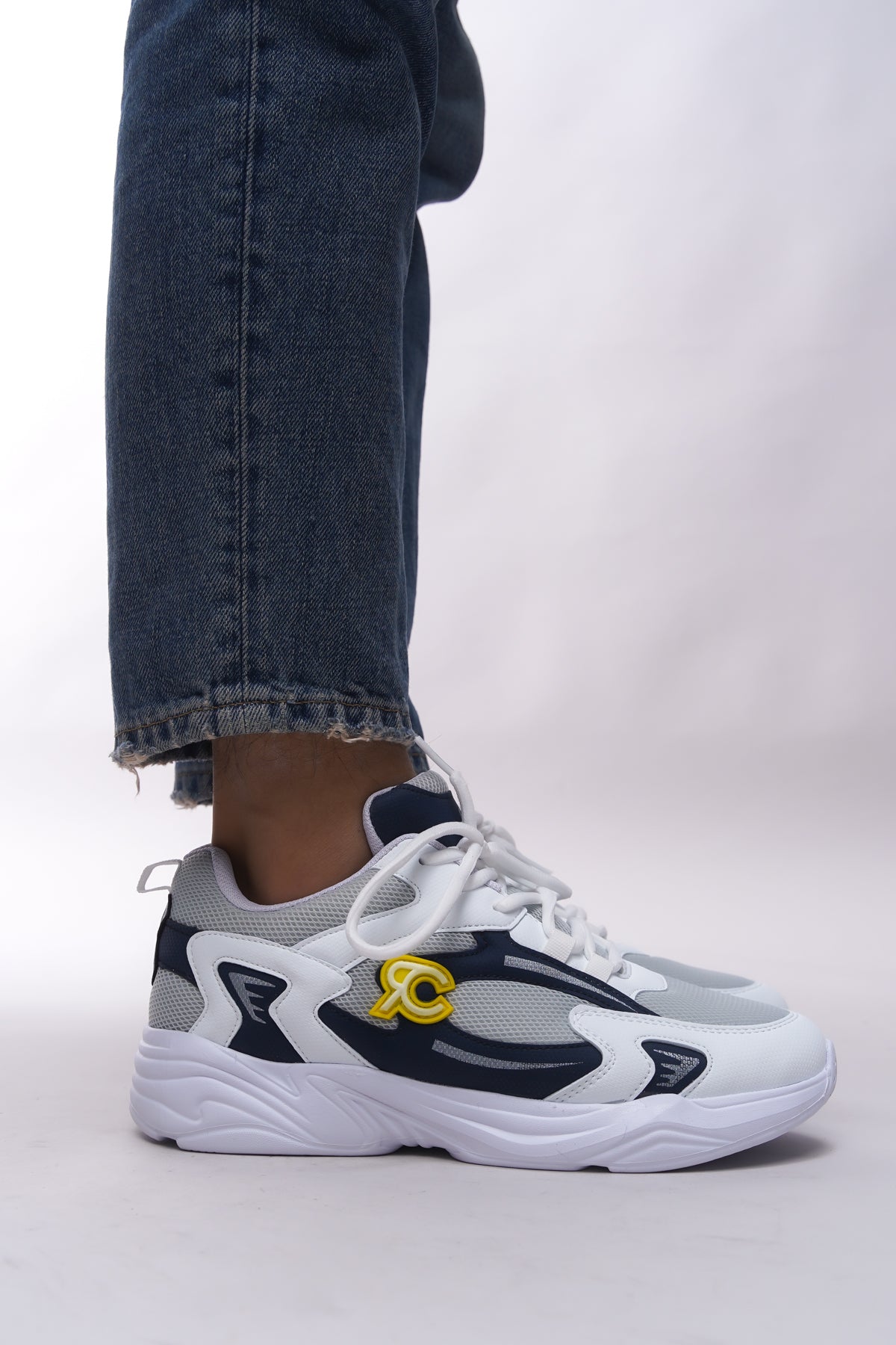 Riccon Niknaith Unisex Sneaker 0012725 Beyaz Lacivert - Riccon