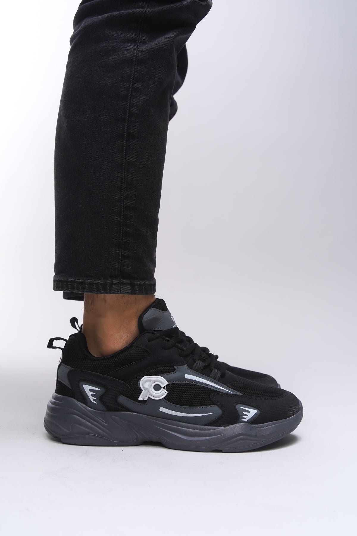 Riccon Niknaith Unisex Sneaker 0012725 Siyah Füme - Riccon