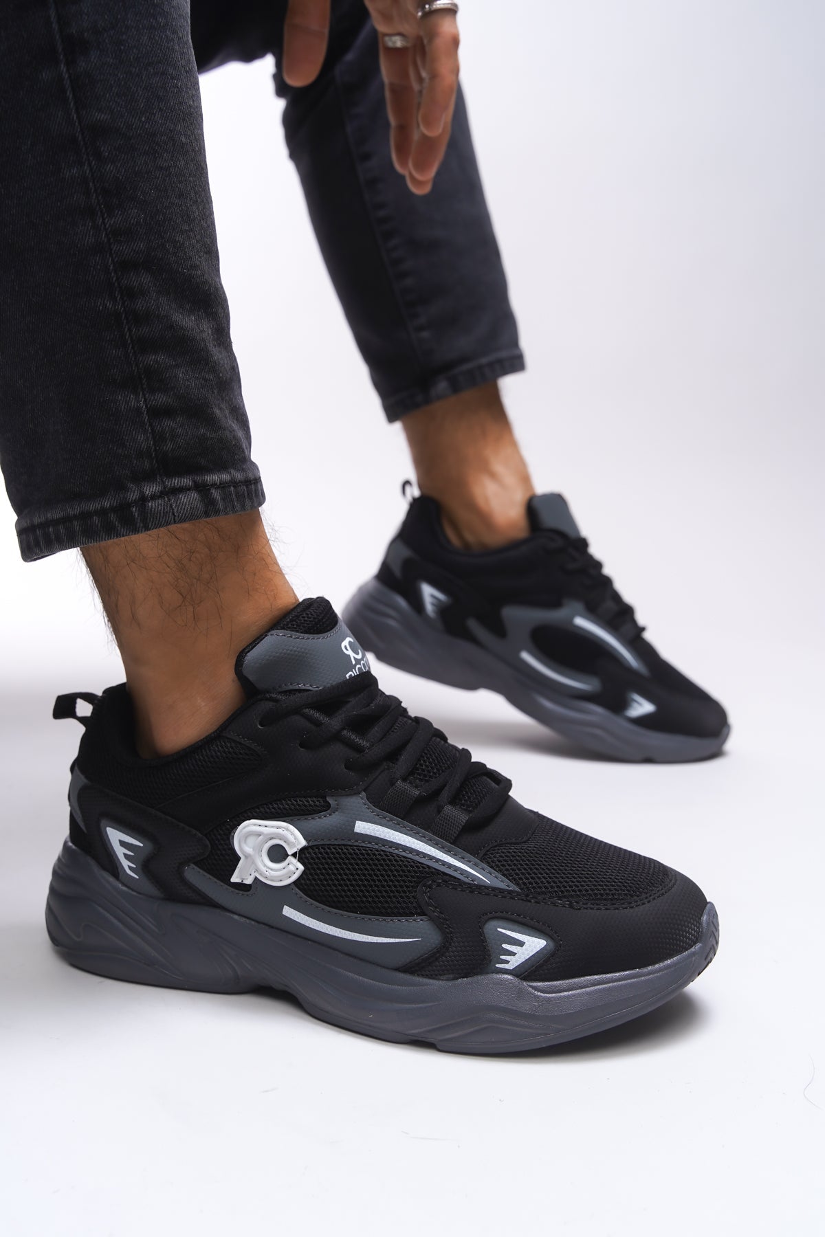 Riccon Niknaith Unisex Sneaker 0012725 Siyah Füme - Riccon