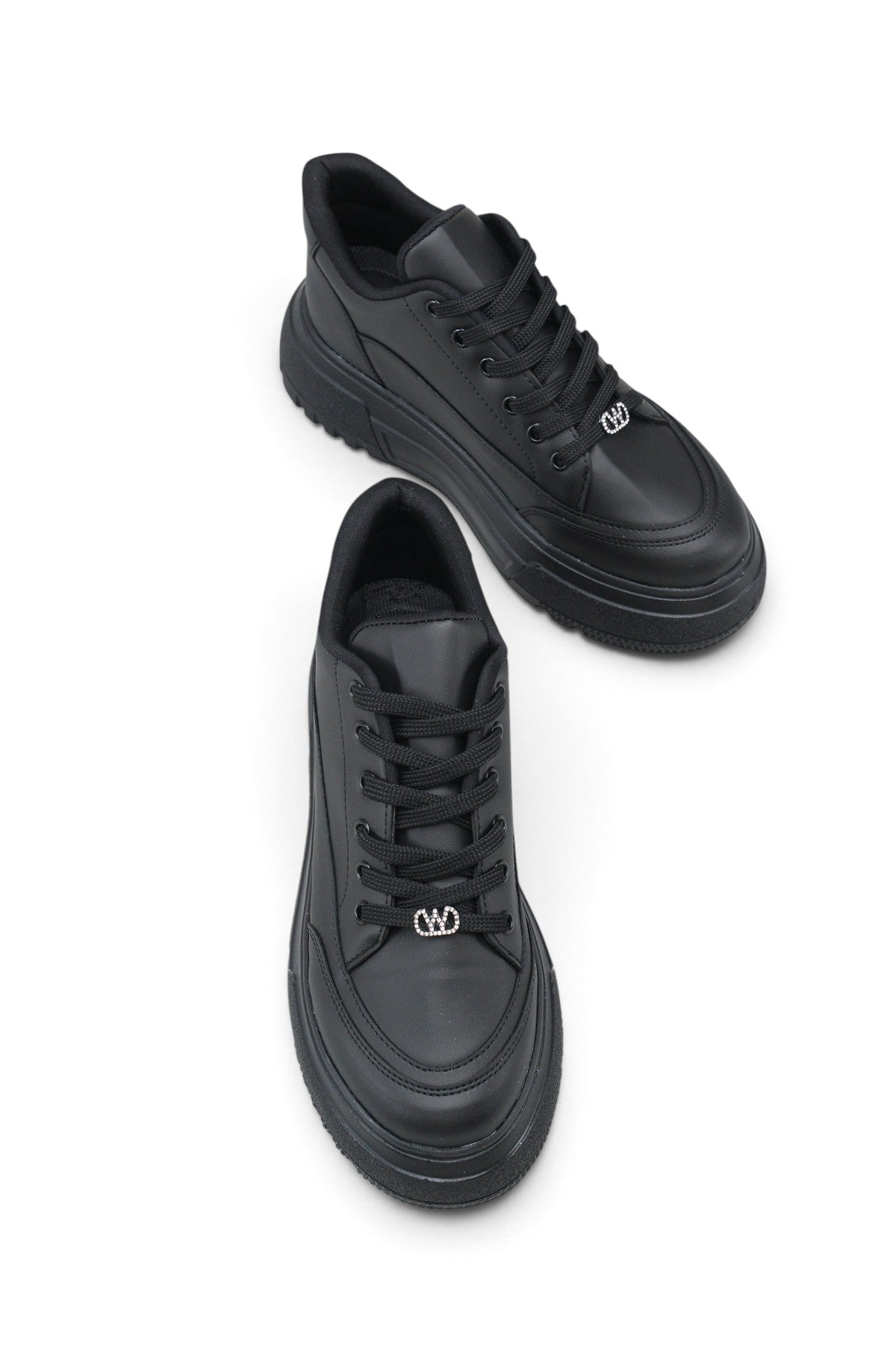 Riccon Phoebe Sola Kadın Sneaker 0012905 Siyah Cilt