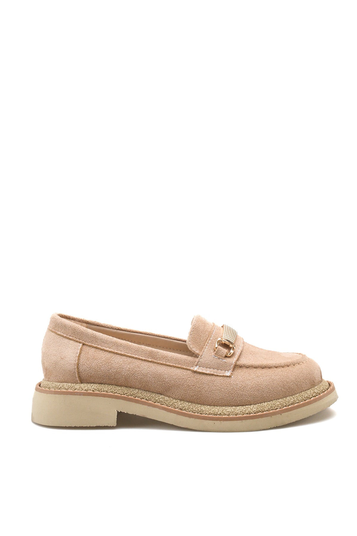 Riccon Selene Luce Kadın Loafer 00121501 Vizon Süet