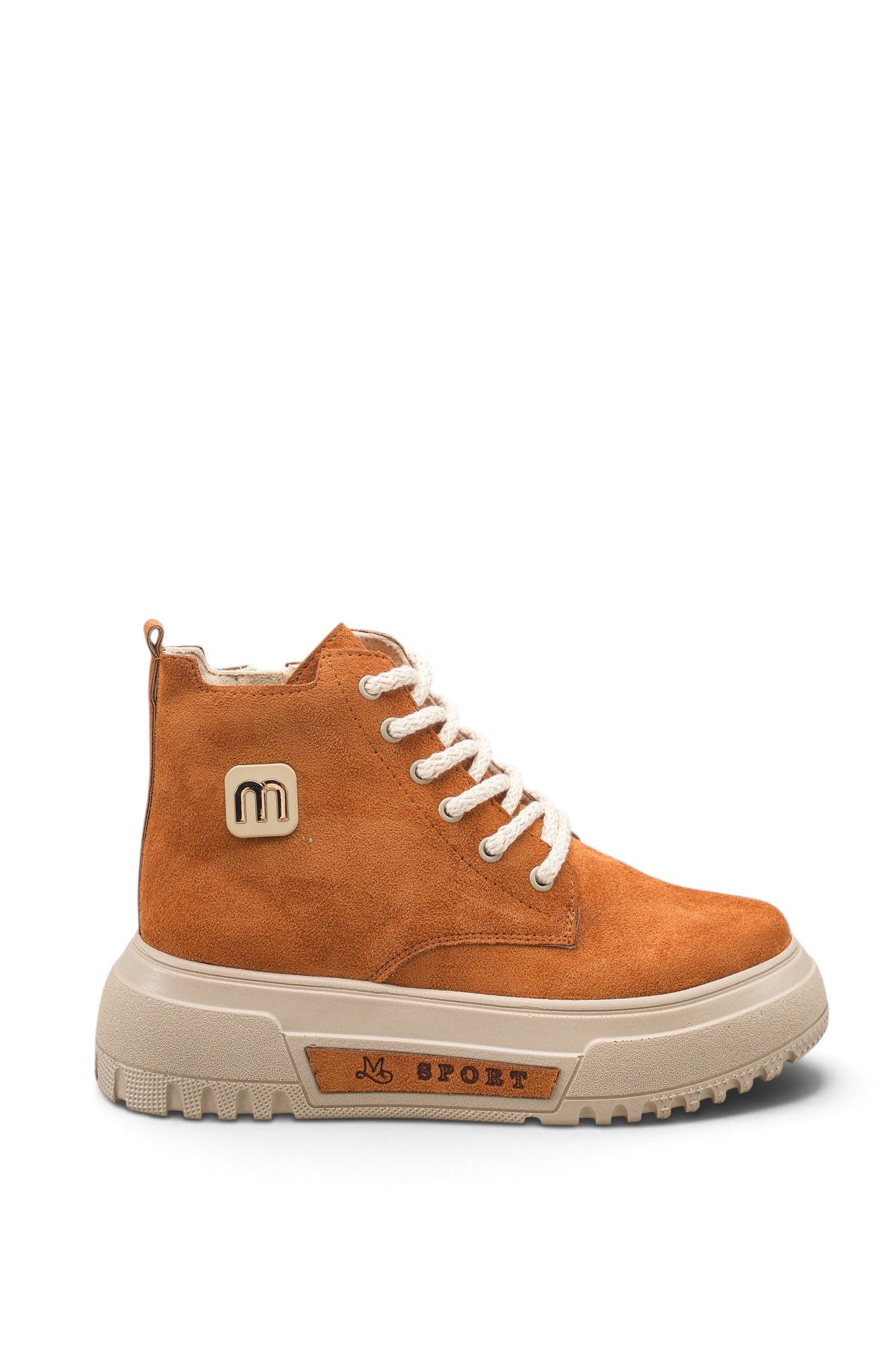 Riccon Siri Gala Kadın Sneaker Bot 0012939 Taba Süet