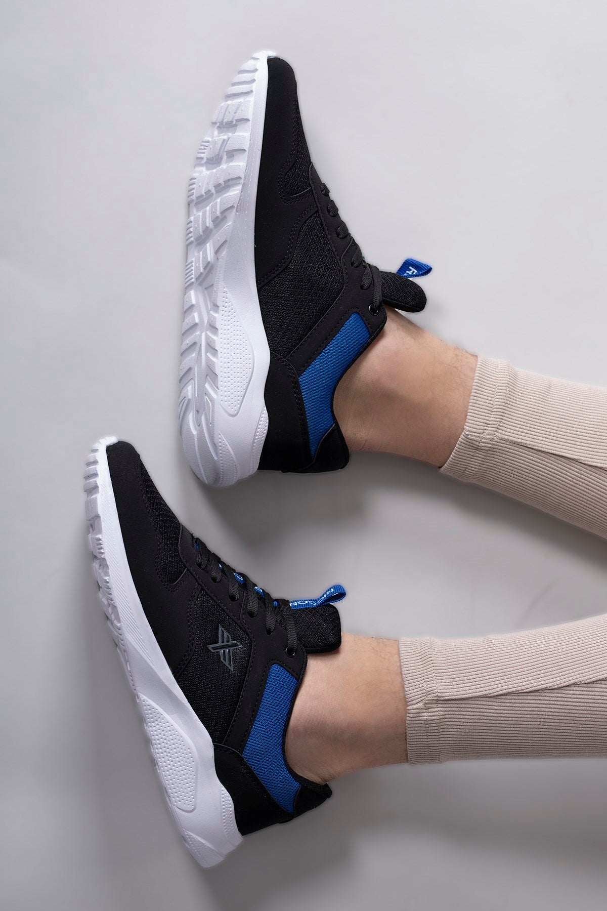 Riccon Süper Hafif Unisex Sneaker 00124039 Siyah Beyaz - Riccon