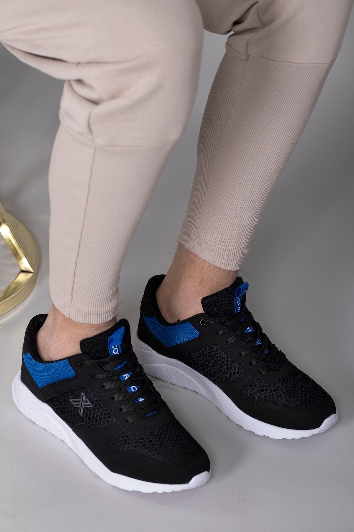 Riccon Süper Hafif Unisex Sneaker 00124039 Siyah Beyaz - Riccon