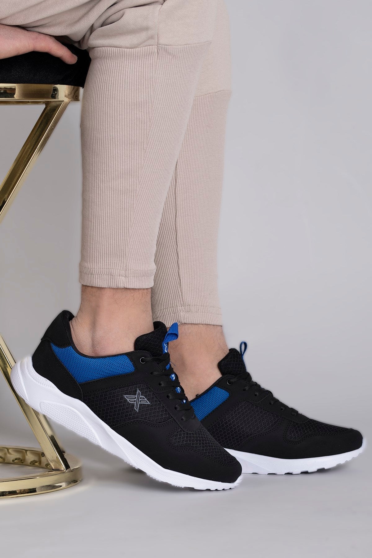 Riccon Süper Hafif Unisex Sneaker 00124039 Siyah Beyaz - Riccon