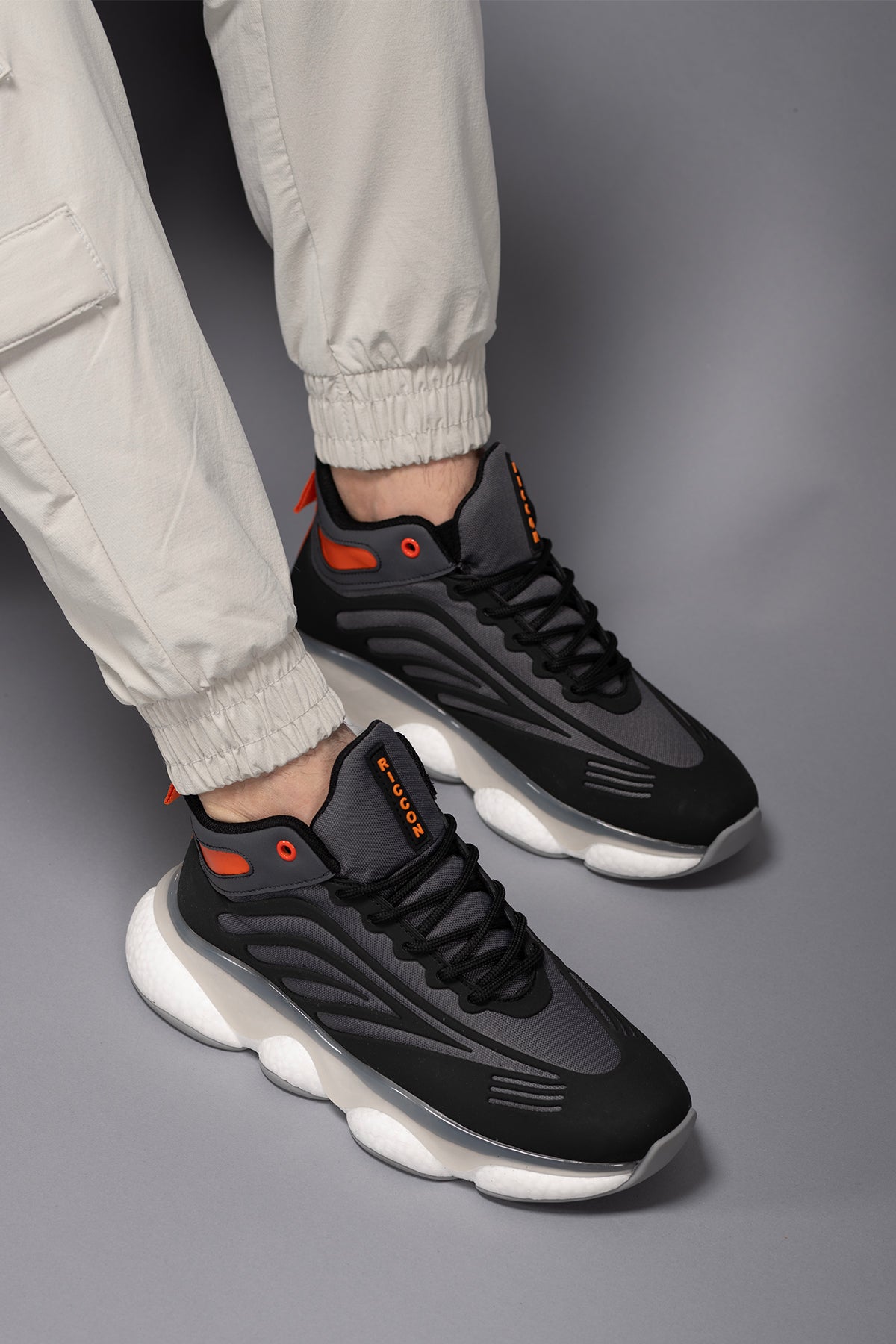 Riccon Tharndaer Erkek Sneaker Bot 0012420 Gri - Riccon