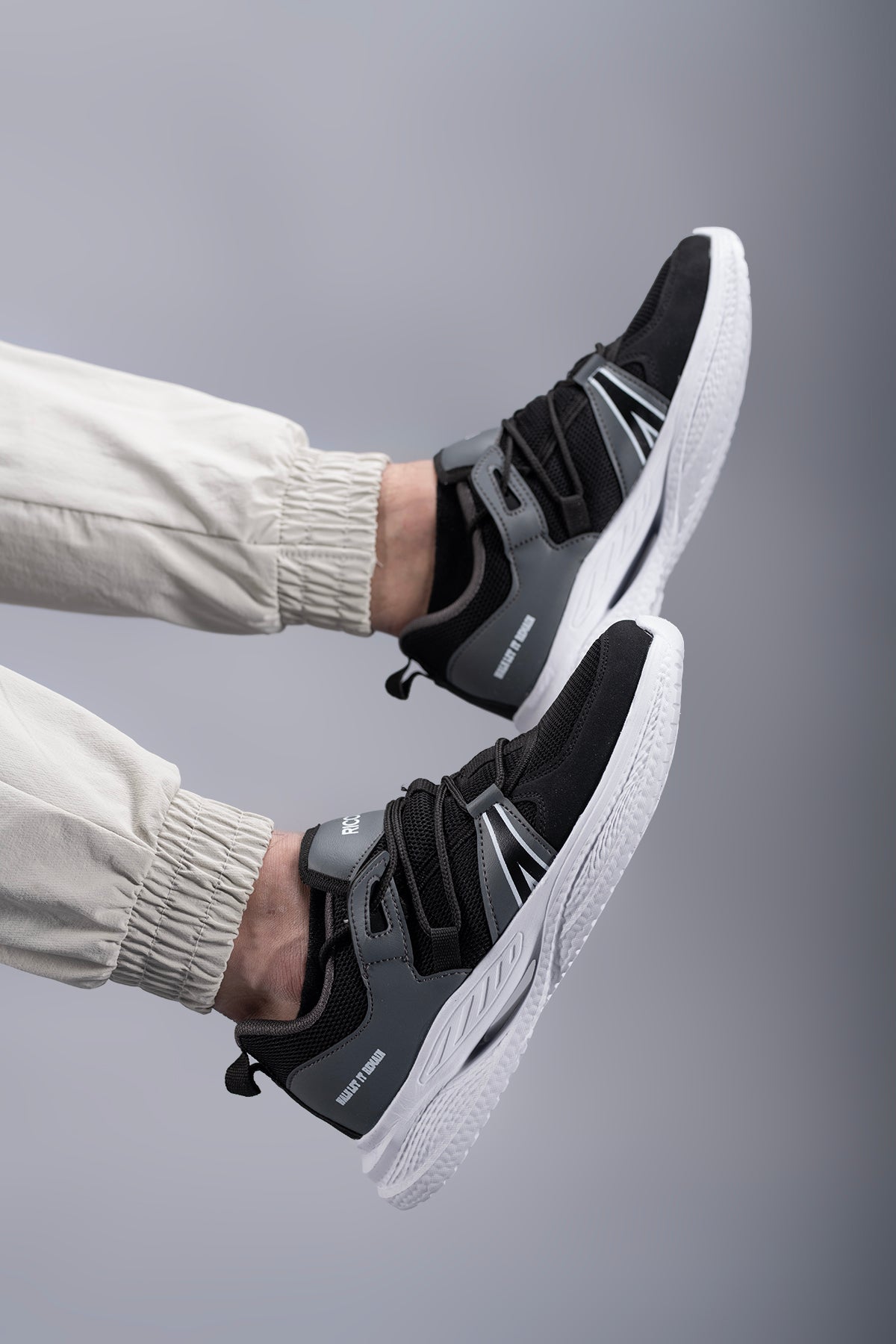 Riccon Thulgalir Erkek Sneaker 00121204 Füme Beyaz - Riccon
