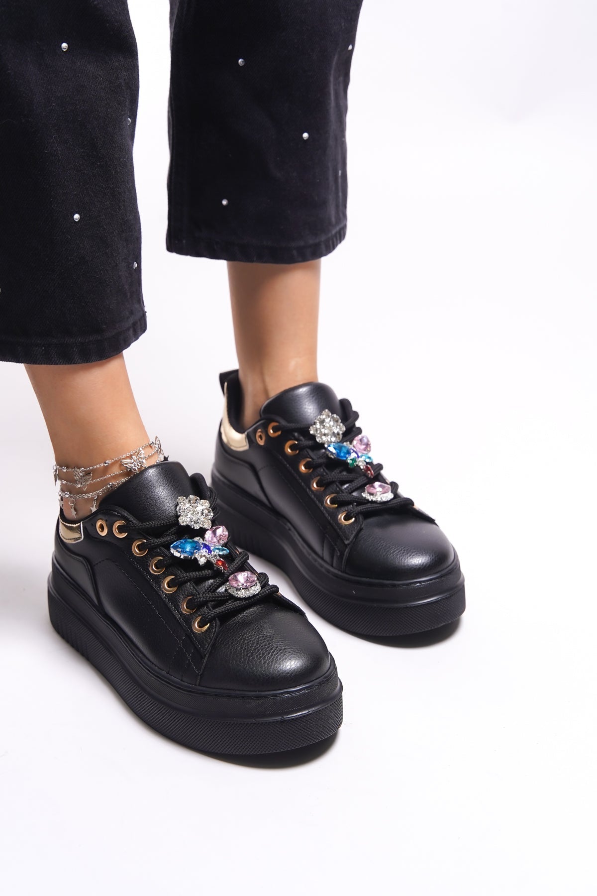 Riccon Thyllone Kadın Sneaker 00125189 Siyah - Riccon