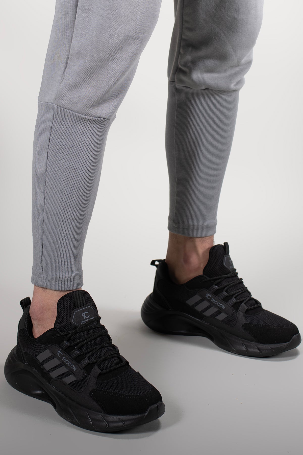 Riccon Torrine Unisex Sneaker 001293 Siyah Siyah - Riccon