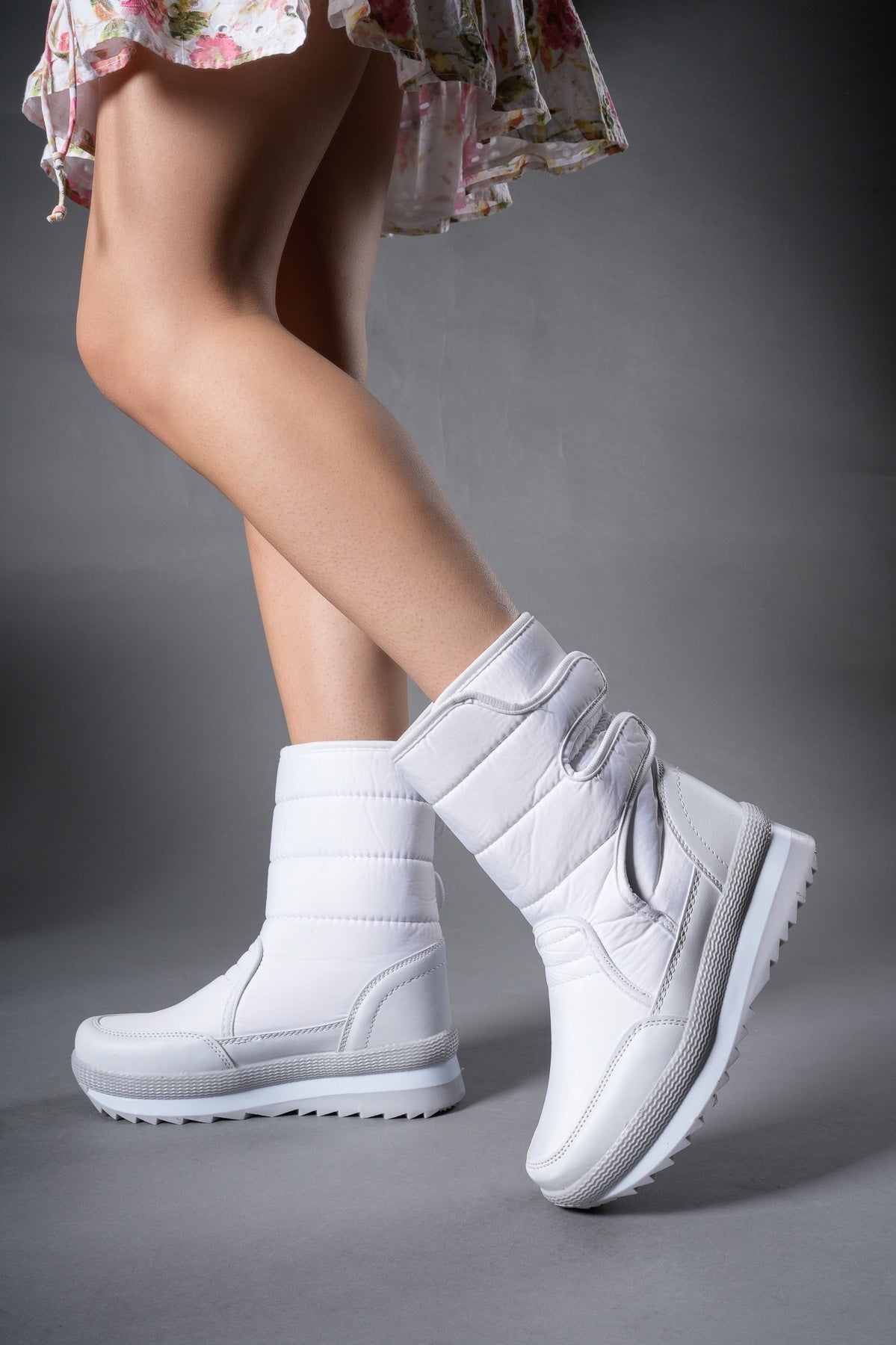 Riccon Unisex Kar Botu 0012802 Beyaz - Riccon