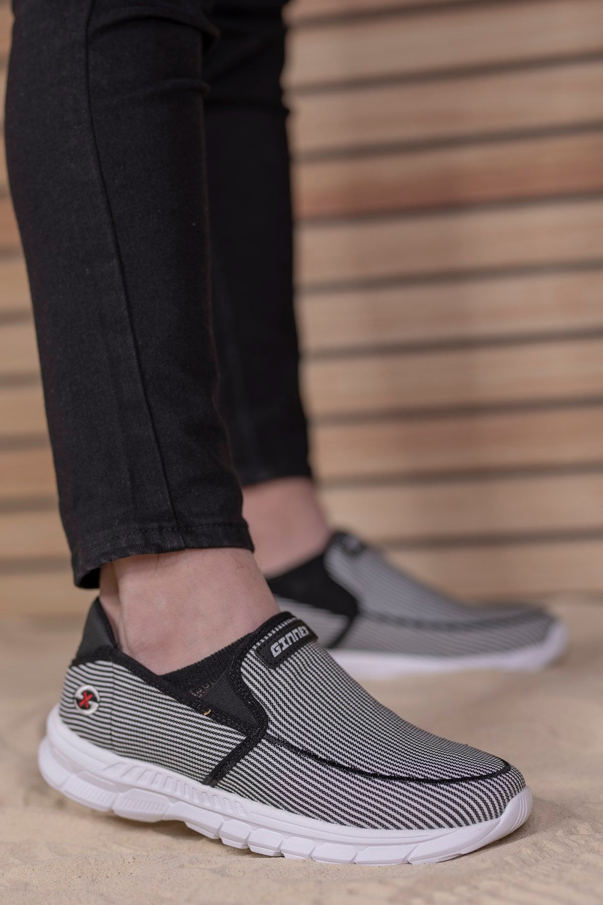 Riccon Unisex Sneaker 001204 Siyah Beyaz - Riccon