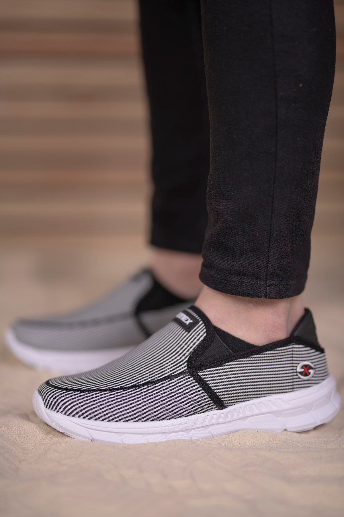Riccon Unisex Sneaker 001204 Siyah Beyaz - Riccon