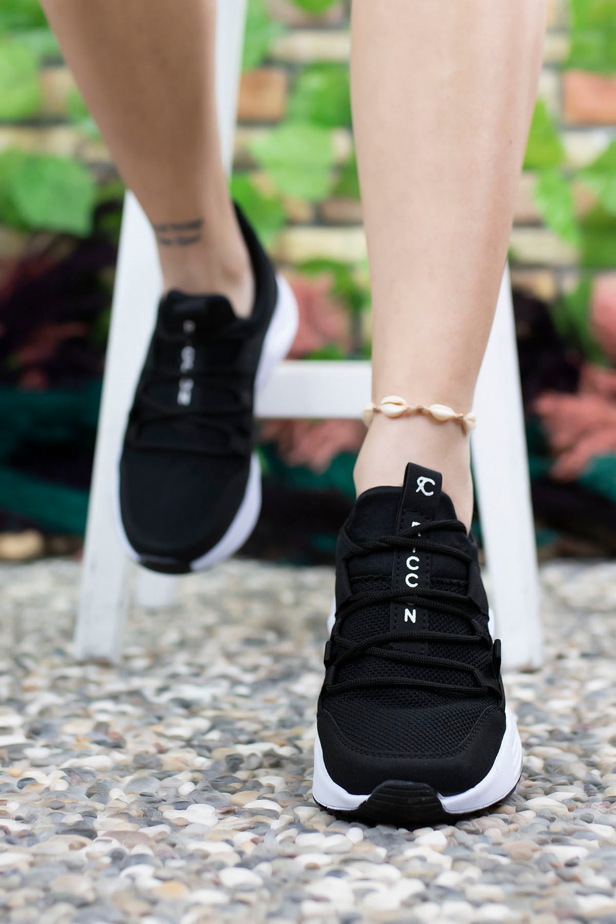 Riccon Unisex Sneaker 0012072 Siyah Beyaz - Riccon