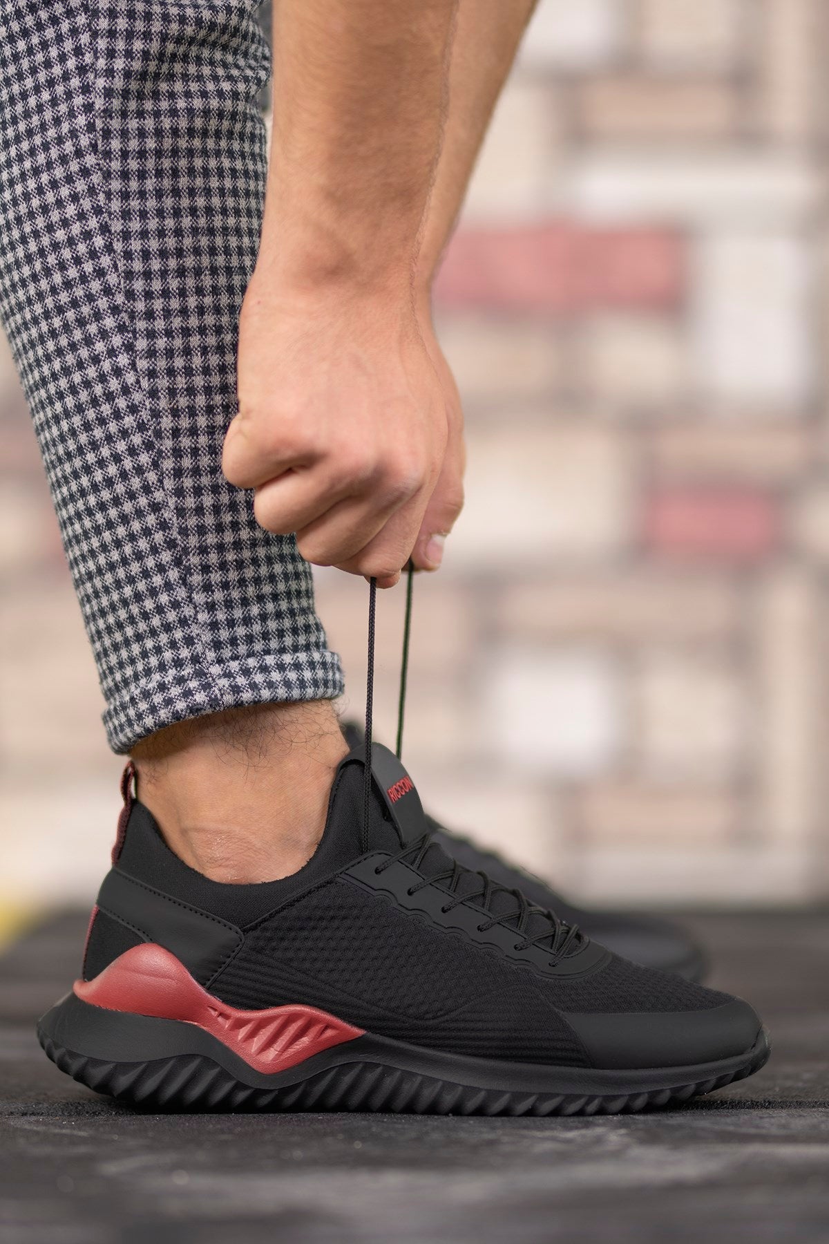 Riccon Unisex Sneaker 00122044 Siyah Kırmızı - Riccon