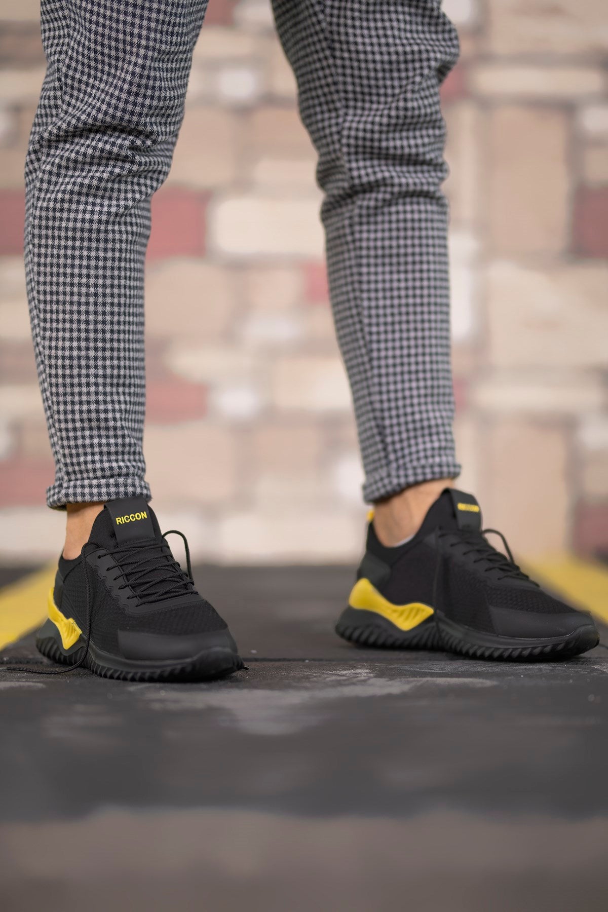 Riccon Unisex Sneaker 00122044 Siyah Sarı - Riccon