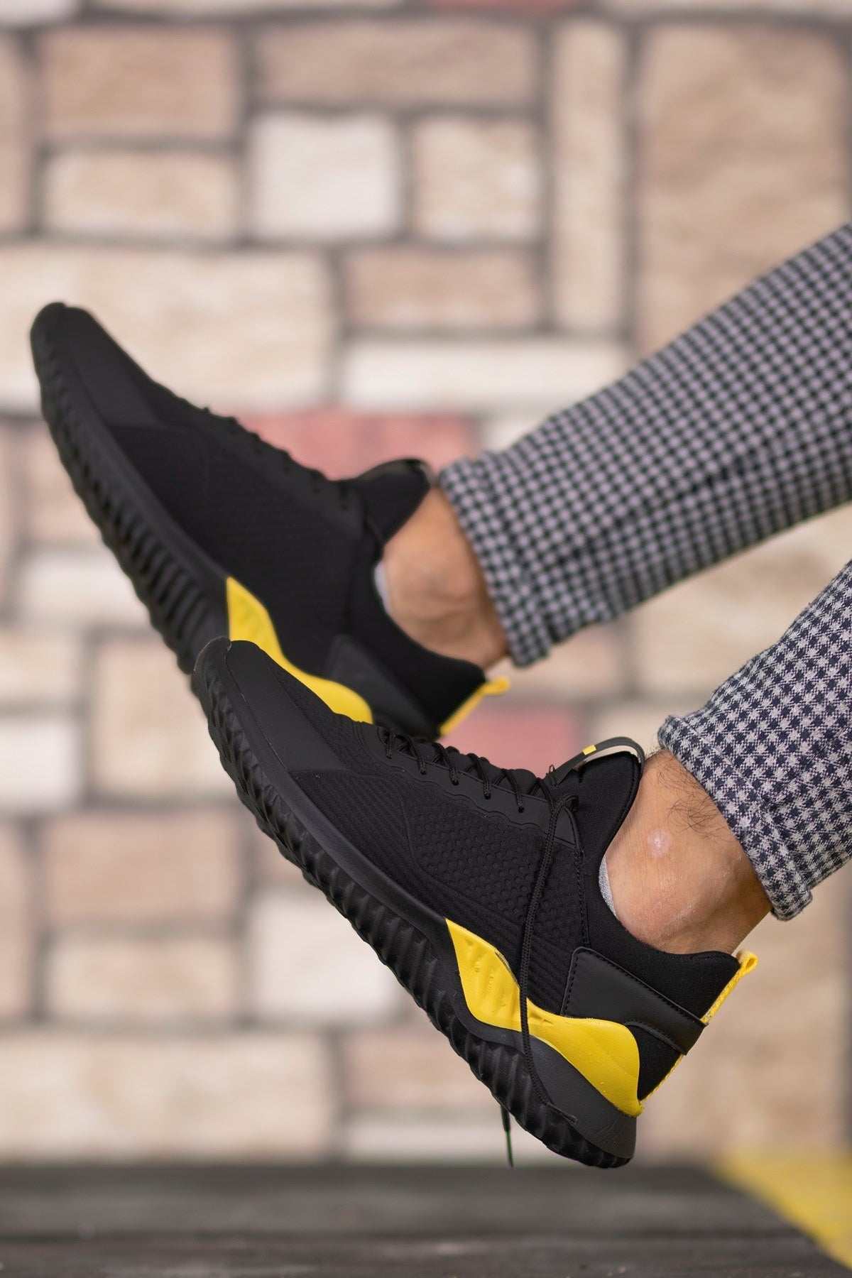 Riccon Unisex Sneaker 00122044 Siyah Sarı - Riccon