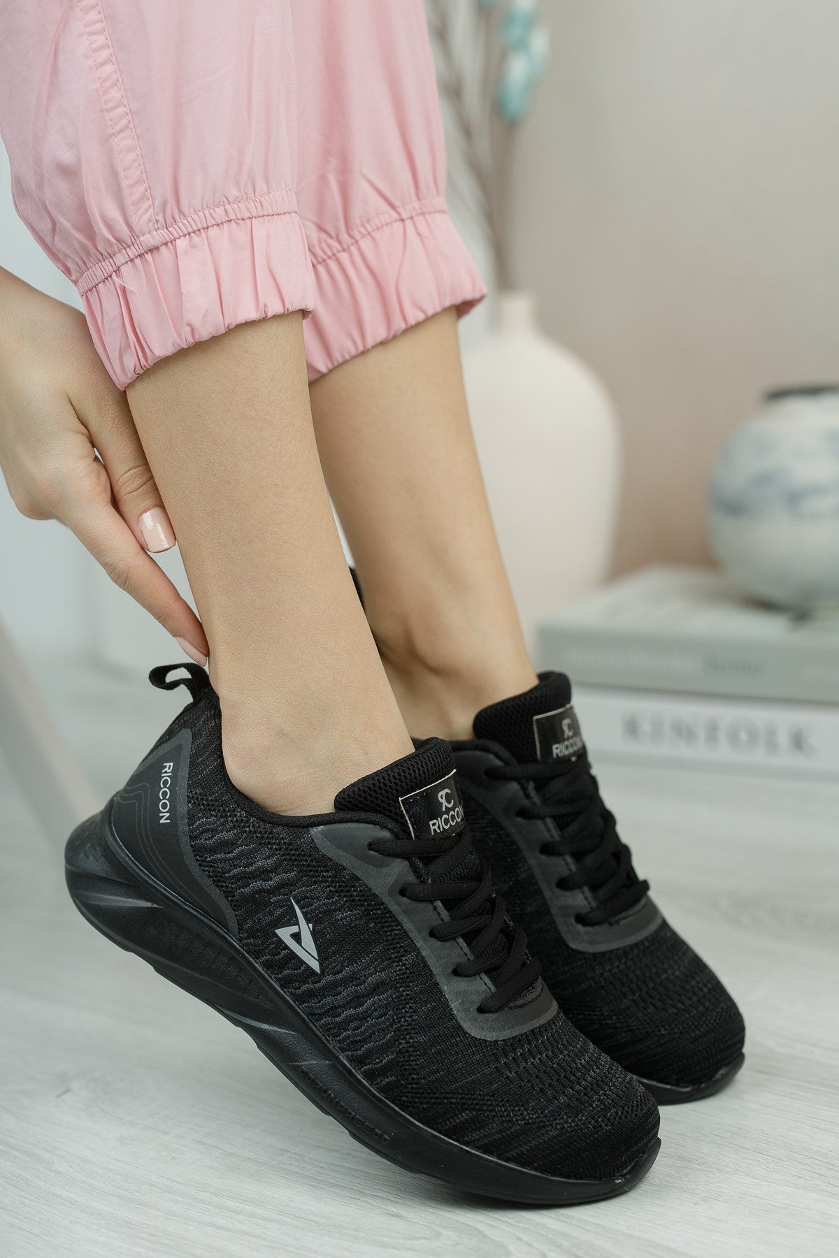 Riccon Unisex Sneaker 0012355 Siyah Siyah - Riccon