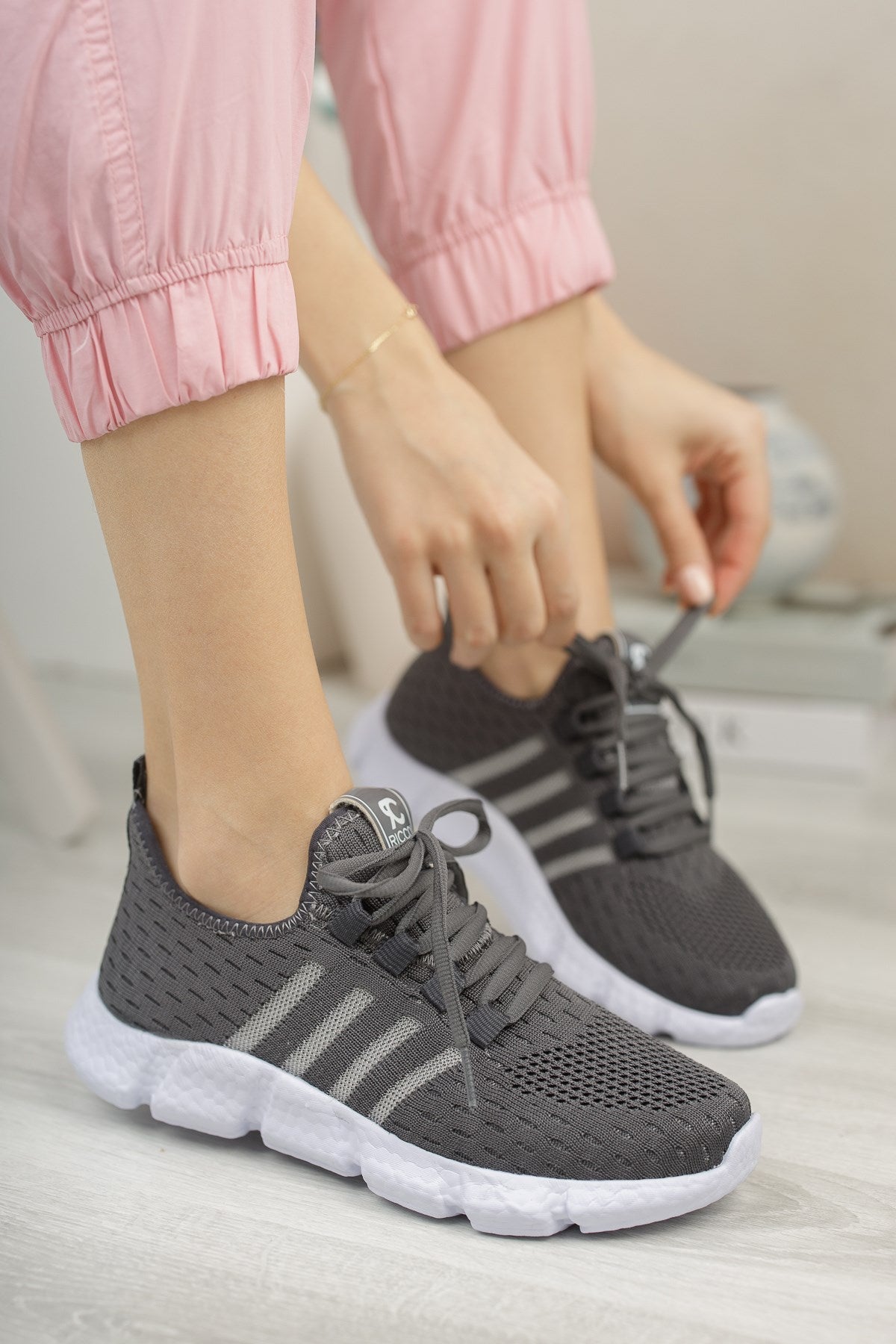 Riccon Unisex Sneaker 0012370 Füme - Riccon