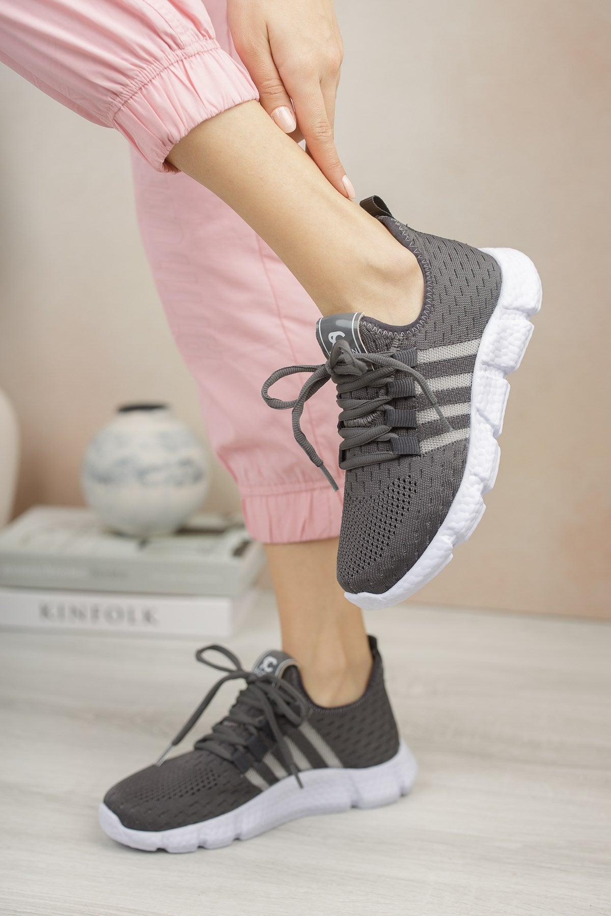 Riccon Unisex Sneaker 0012370 Füme - Riccon