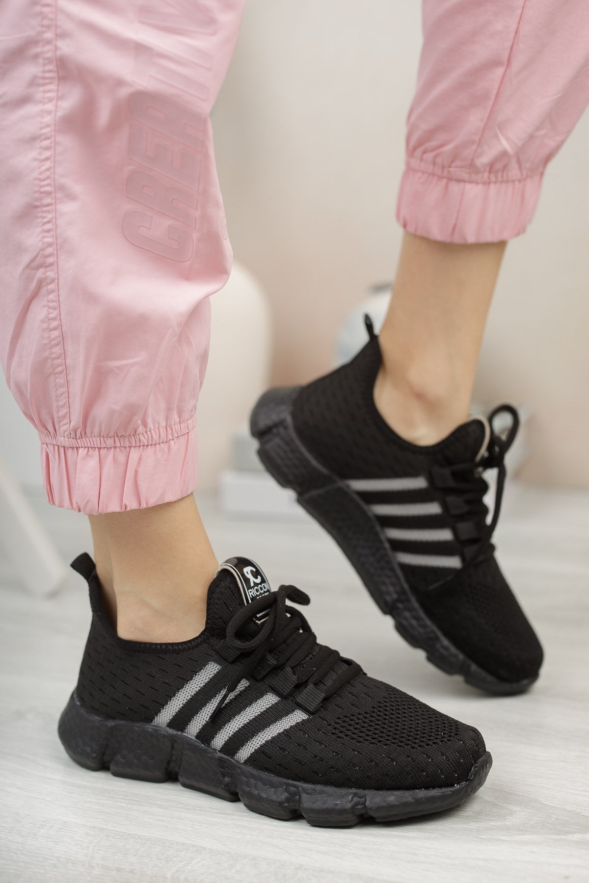Riccon Unisex Sneaker 0012370 Siyah Siyah - Riccon