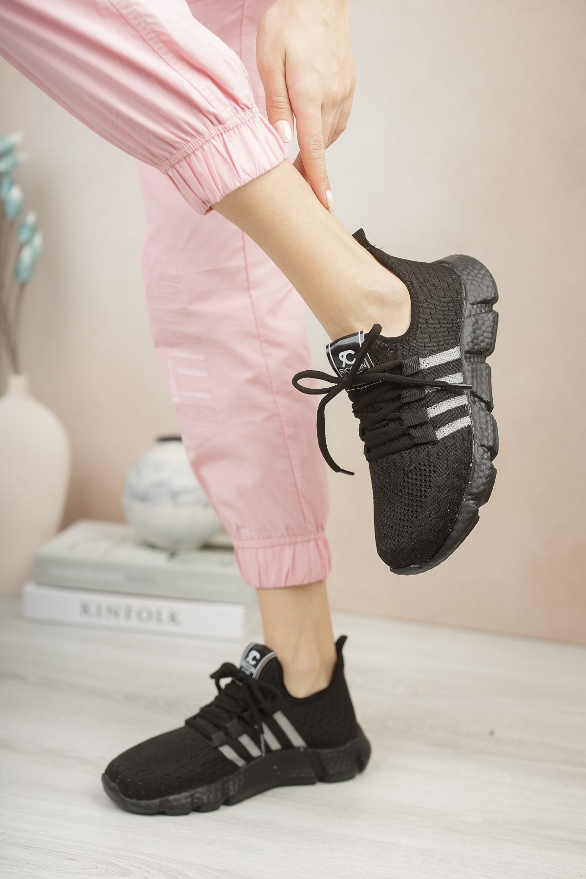 Riccon Unisex Sneaker 0012370 Siyah Siyah - Riccon