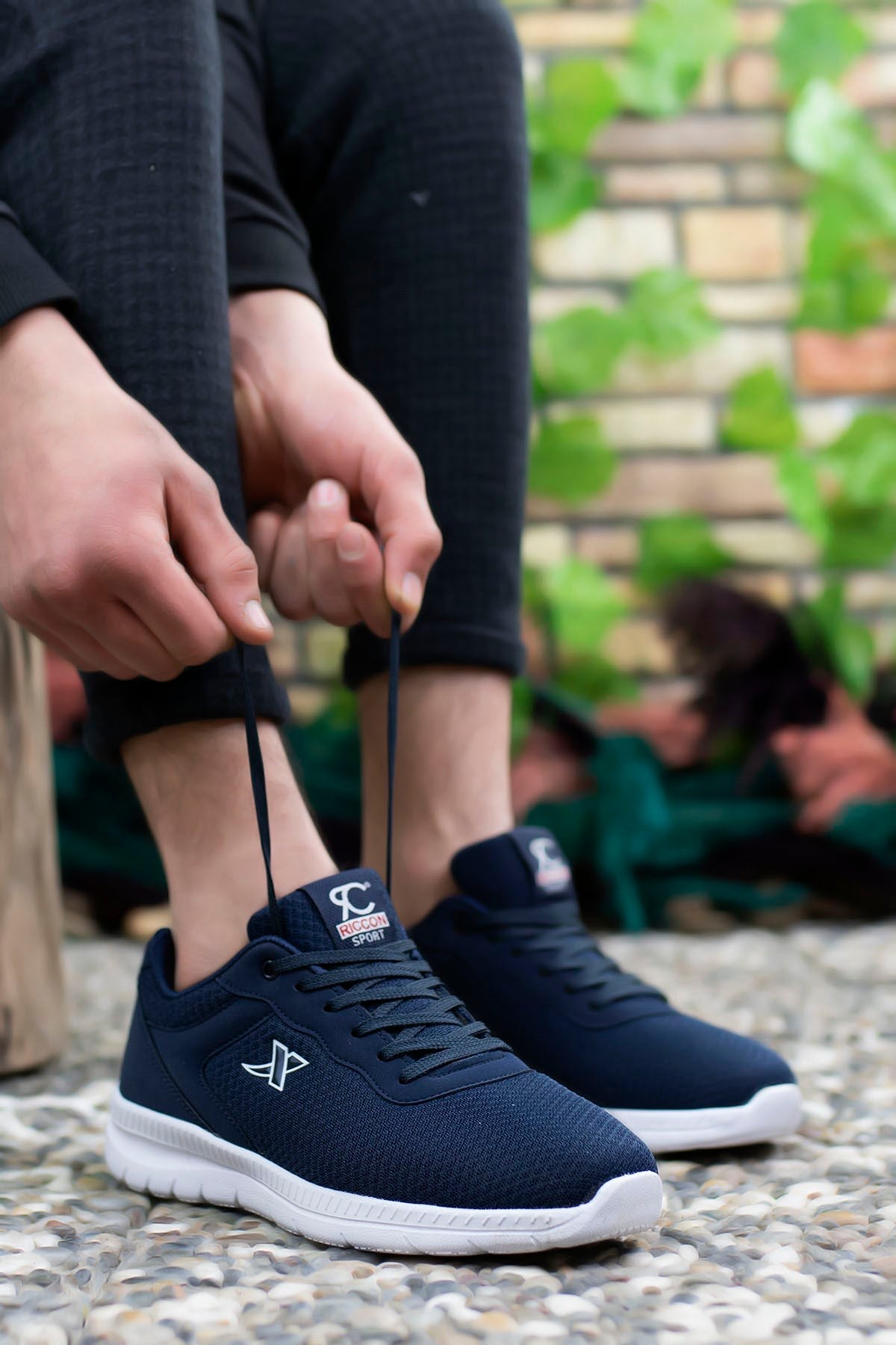 Riccon Unisex Ultra Hafif Sneaker 0012065 Lacivert Beyaz - Riccon