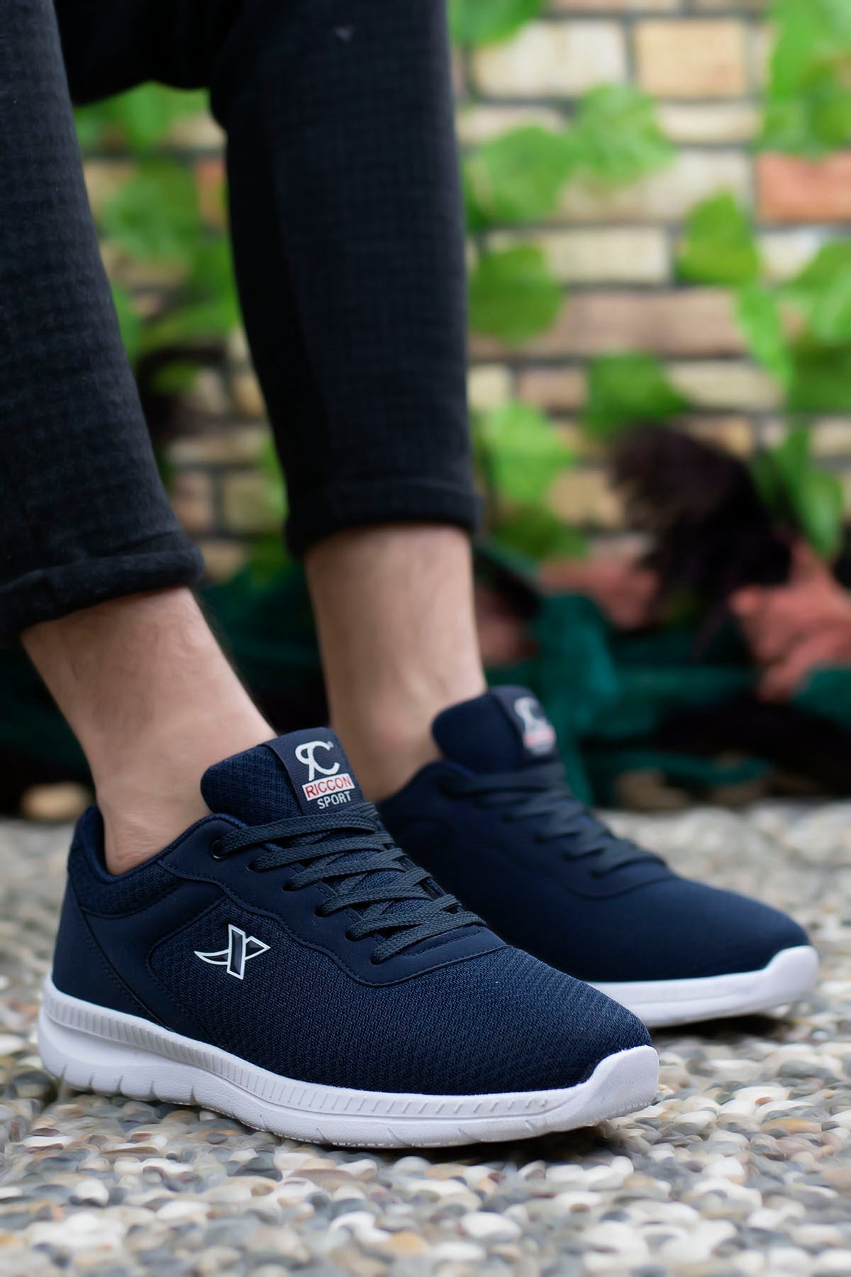 Riccon Unisex Ultra Hafif Sneaker 0012065 Lacivert Beyaz - Riccon
