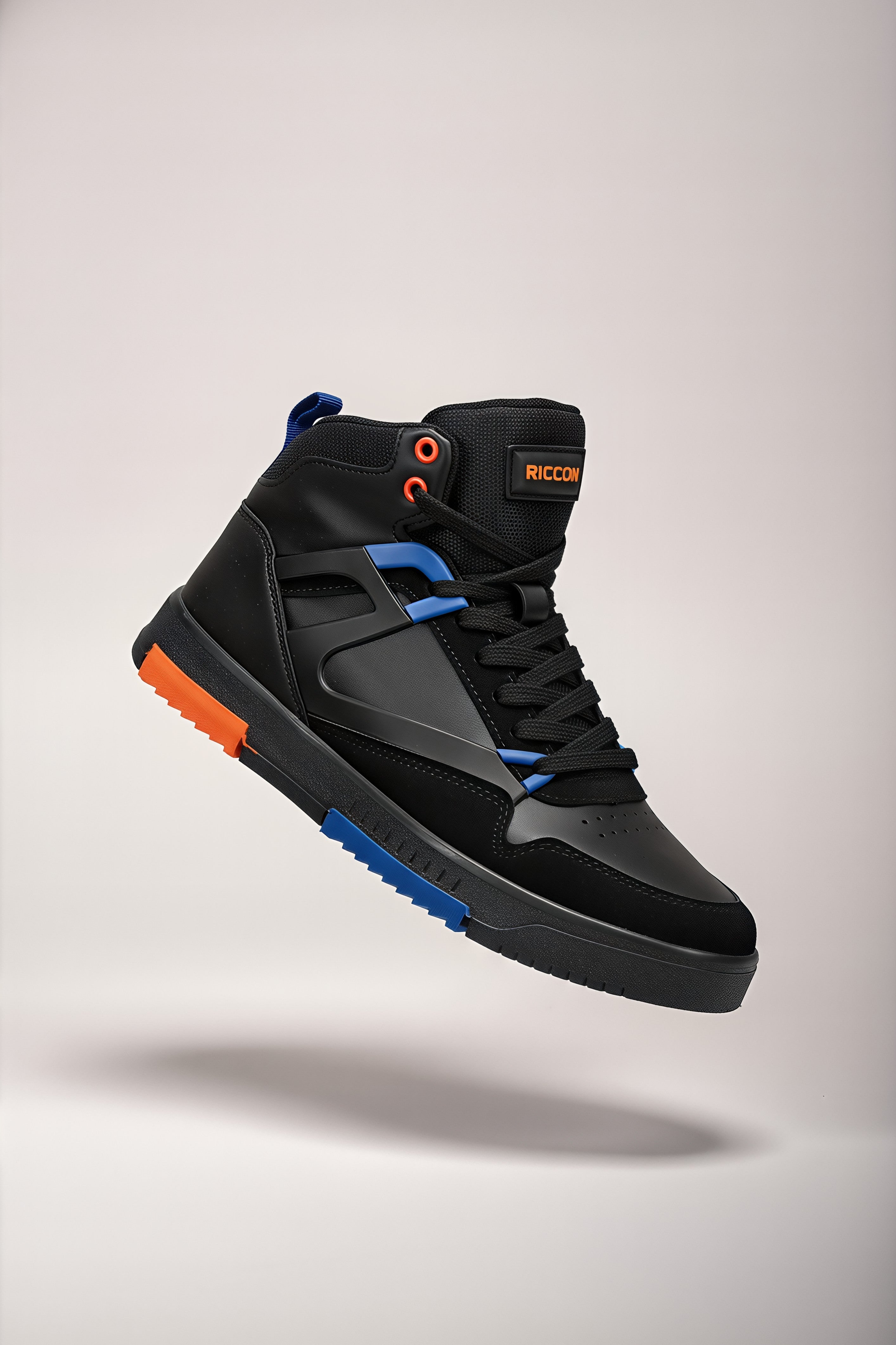 Riccon Erkek Comfort Sneaker Bot 001263 Siyah Saks