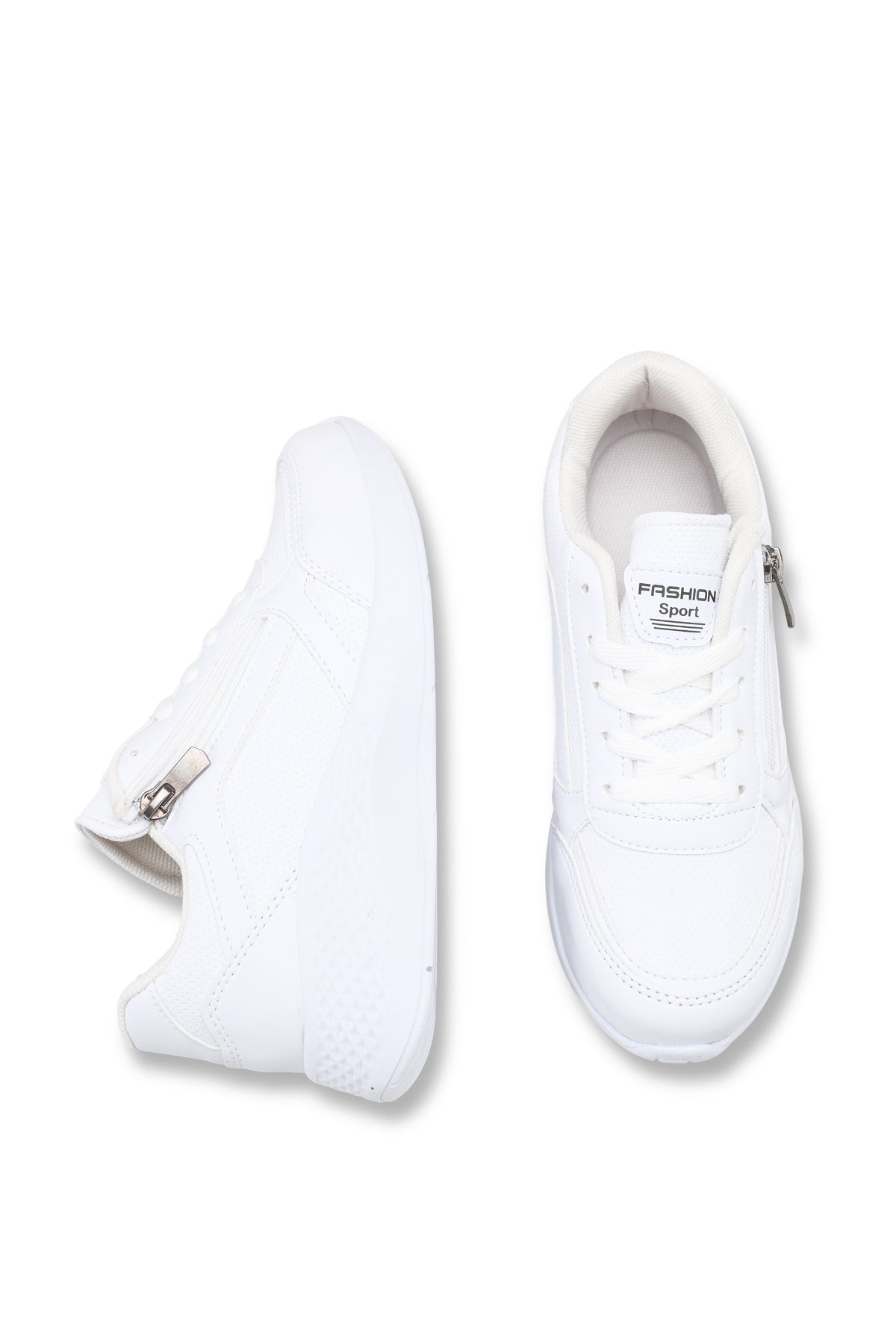 Riccon Kadın Sneaker 001204 Beyaz Beyaz Cilt