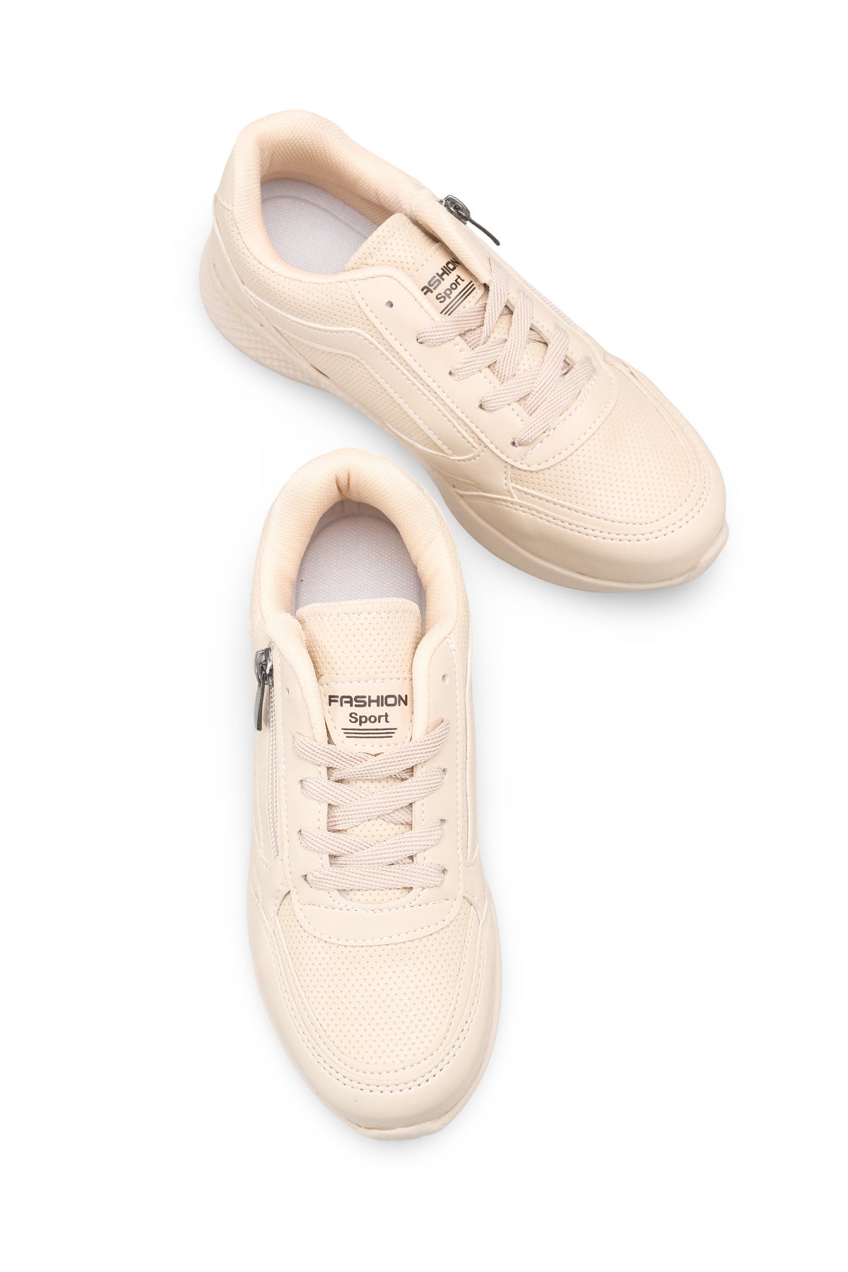 Riccon Kadın Sneaker 001204 Bej Cilt