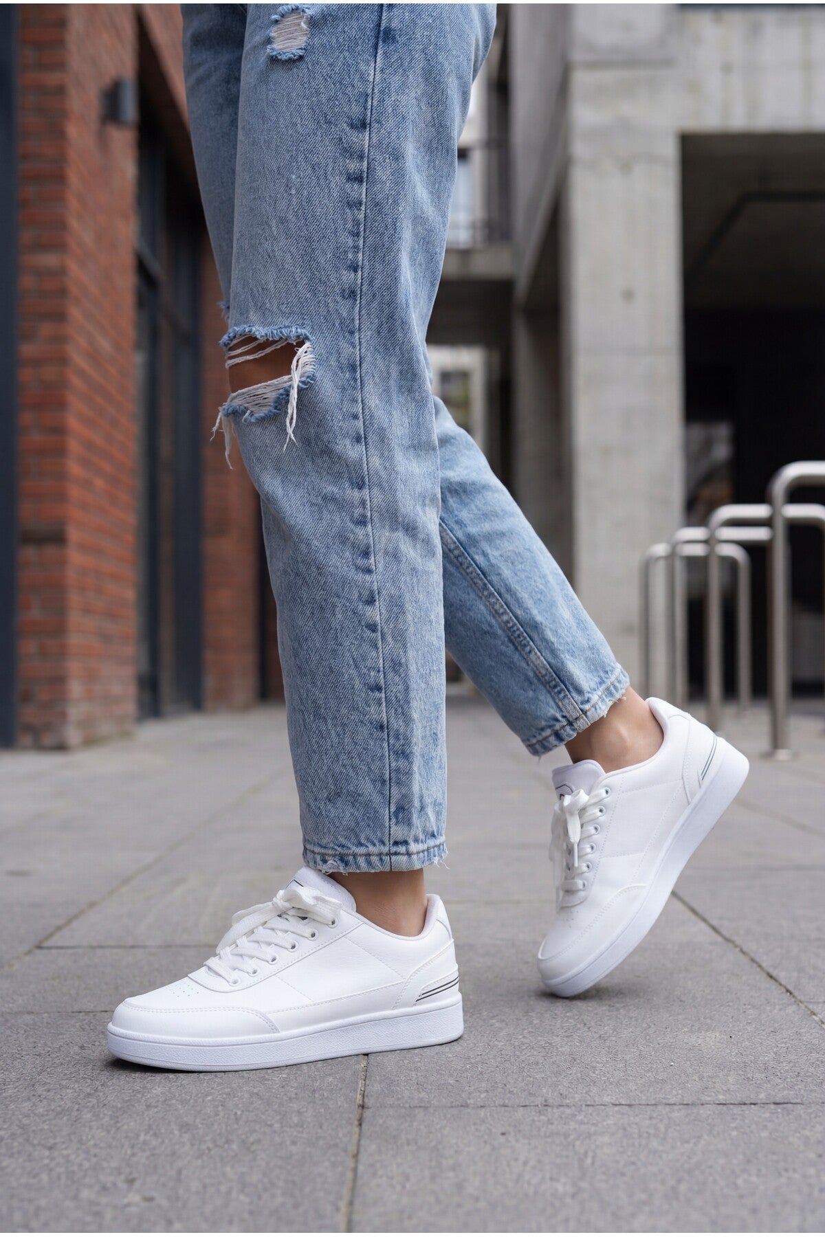 Riccon Ghiogluh Unisex Sneaker 00124541 Beyaz Siyah