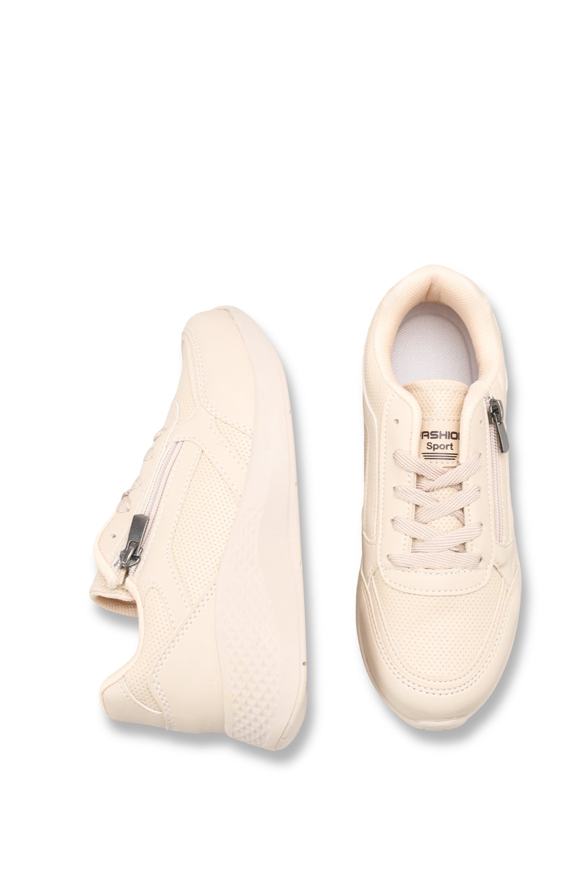 Riccon Kadın Sneaker 001204 Bej Cilt