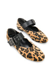 Riccon Kadın Babet 001204 Siyah Leopar Tüy