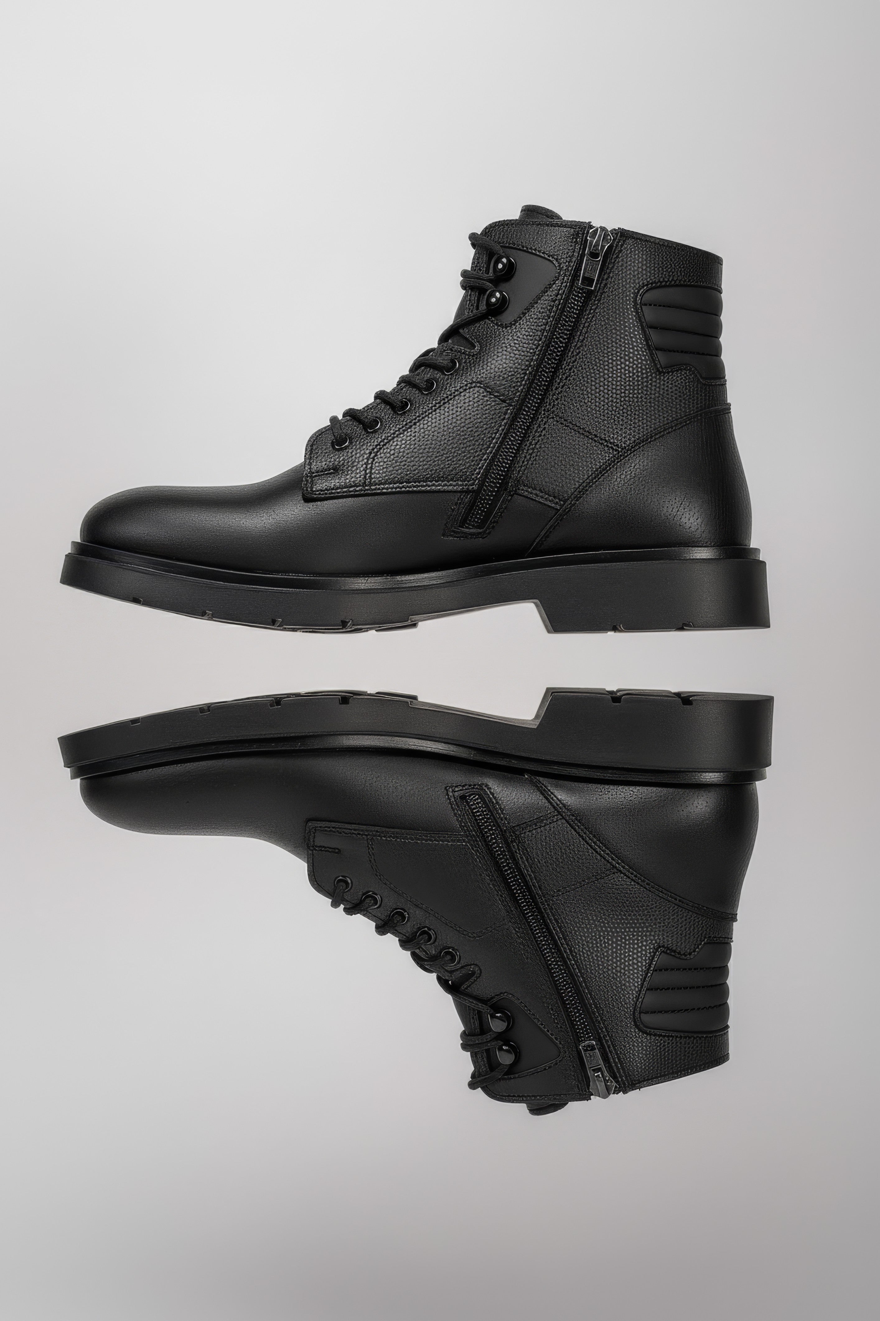 Riccon Urugnil Erkek Fermuarlı Bot 0012562 Siyah