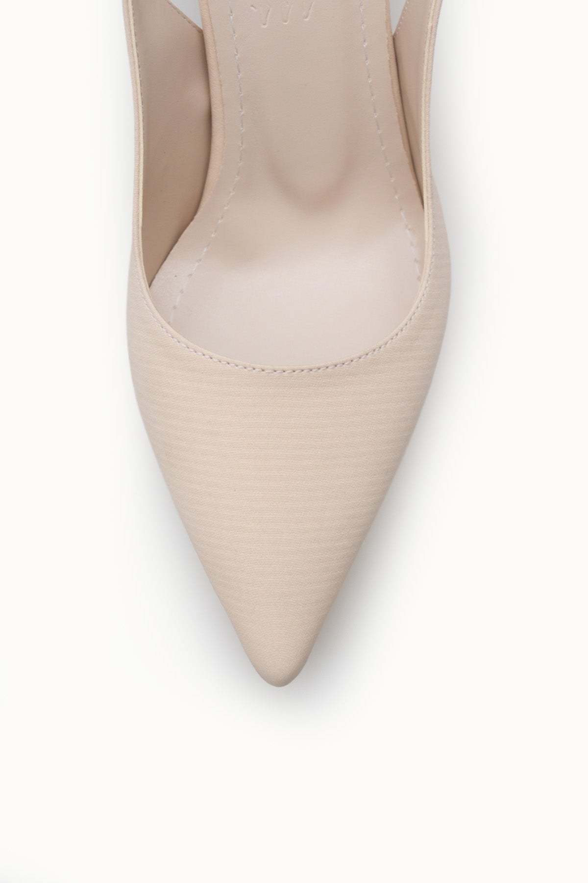 Riccon Kadın Sivri Burunlu Arkası Açık İnce Topuklu Ayakkabı 0012720 Ten Kroko