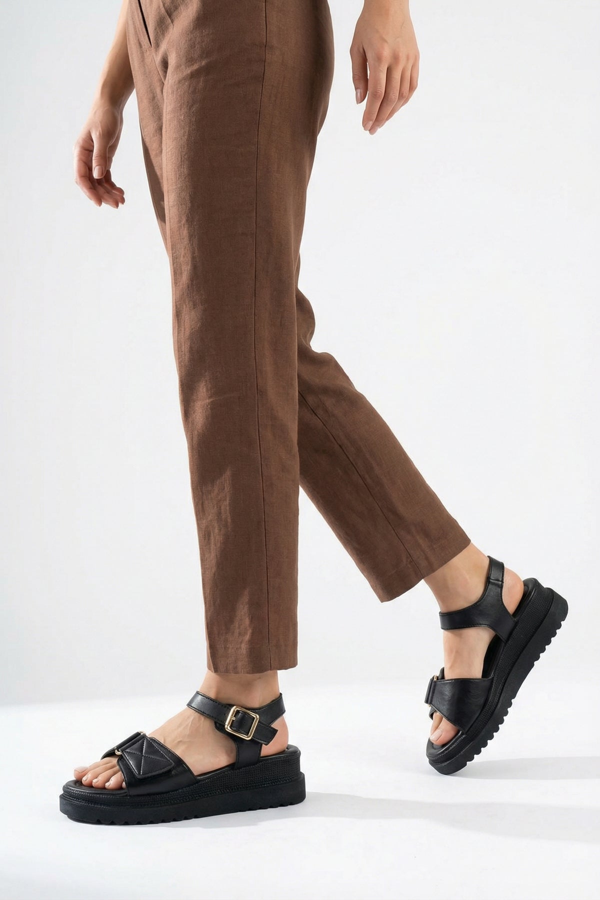 Riccon Kadın Sandalet 0012804 Siyah