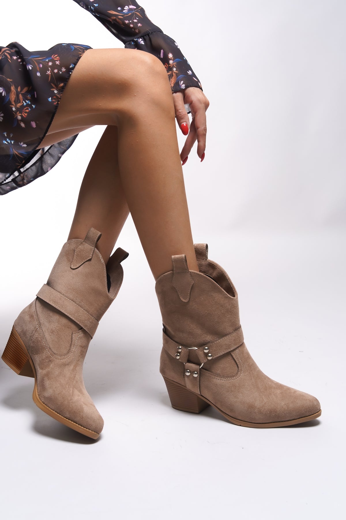 Riccon Creitulah Kadın Western Bot 0012721