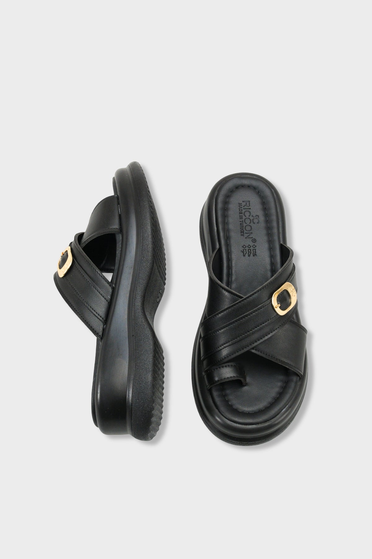 Riccon Kadın Parmak Arası Terlik 00121026 Siyah