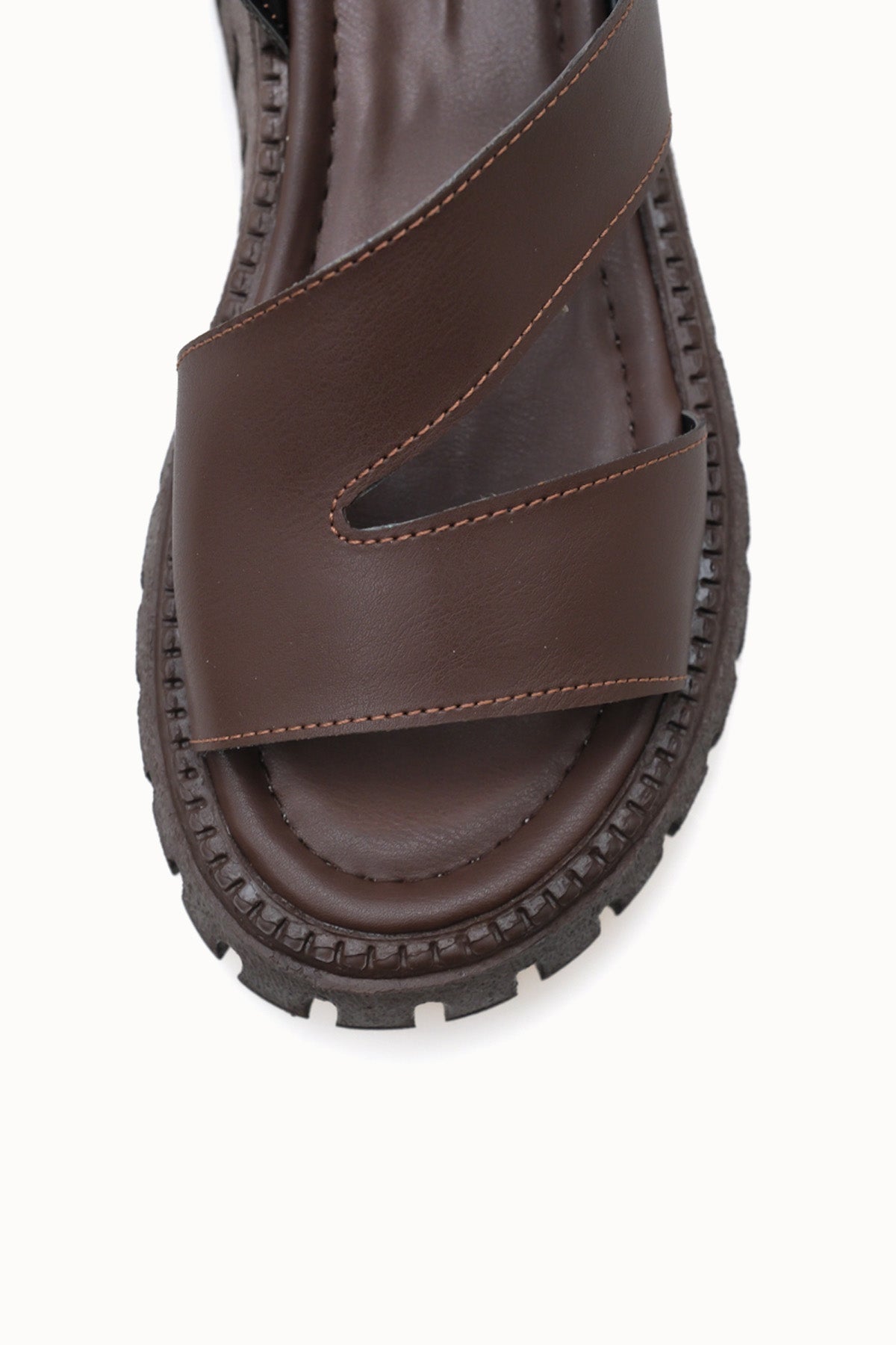 Riccon Kadın Sandalet 0012607 Kahverengi