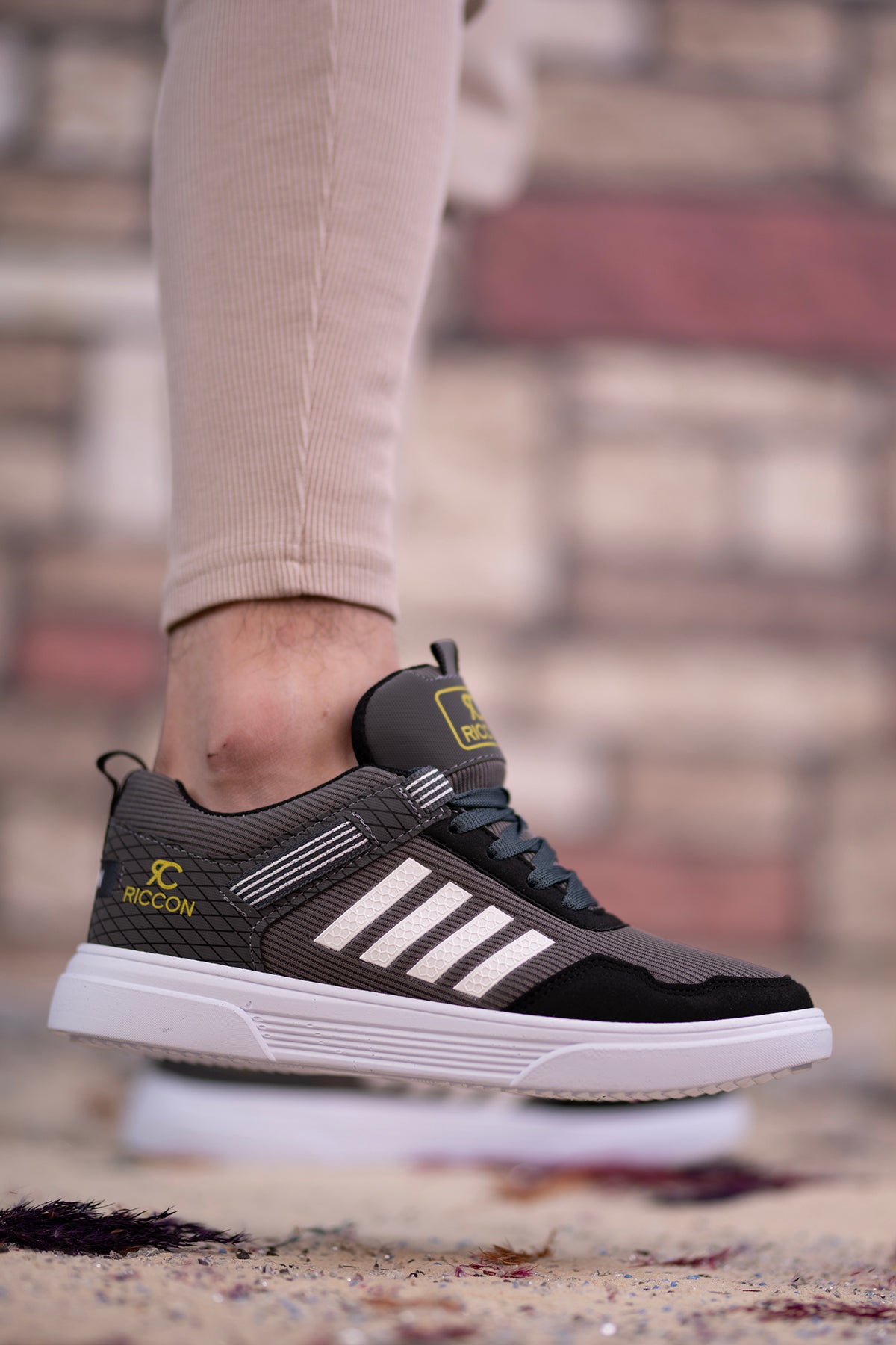 Riccon Erkek Sneaker 001222 Füme Beyaz