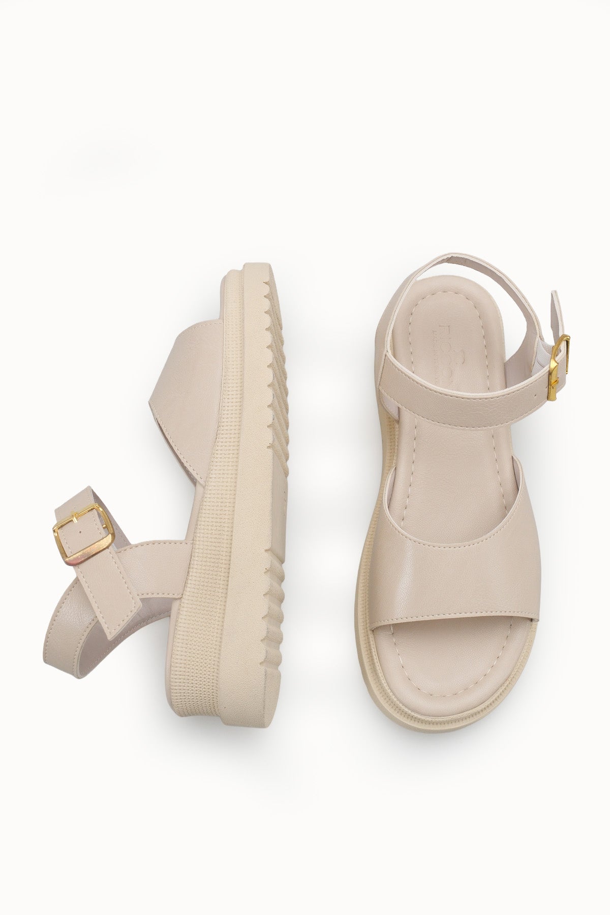 Riccon Kadın Sandalet 0012806 Bej