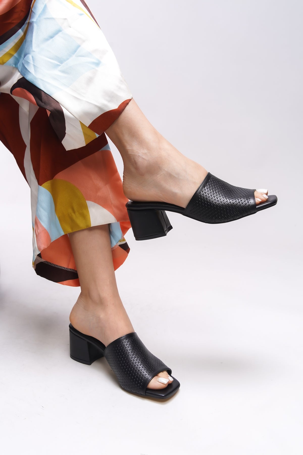 Riccon Janriara Kadın Topuklu Terlik 0012128