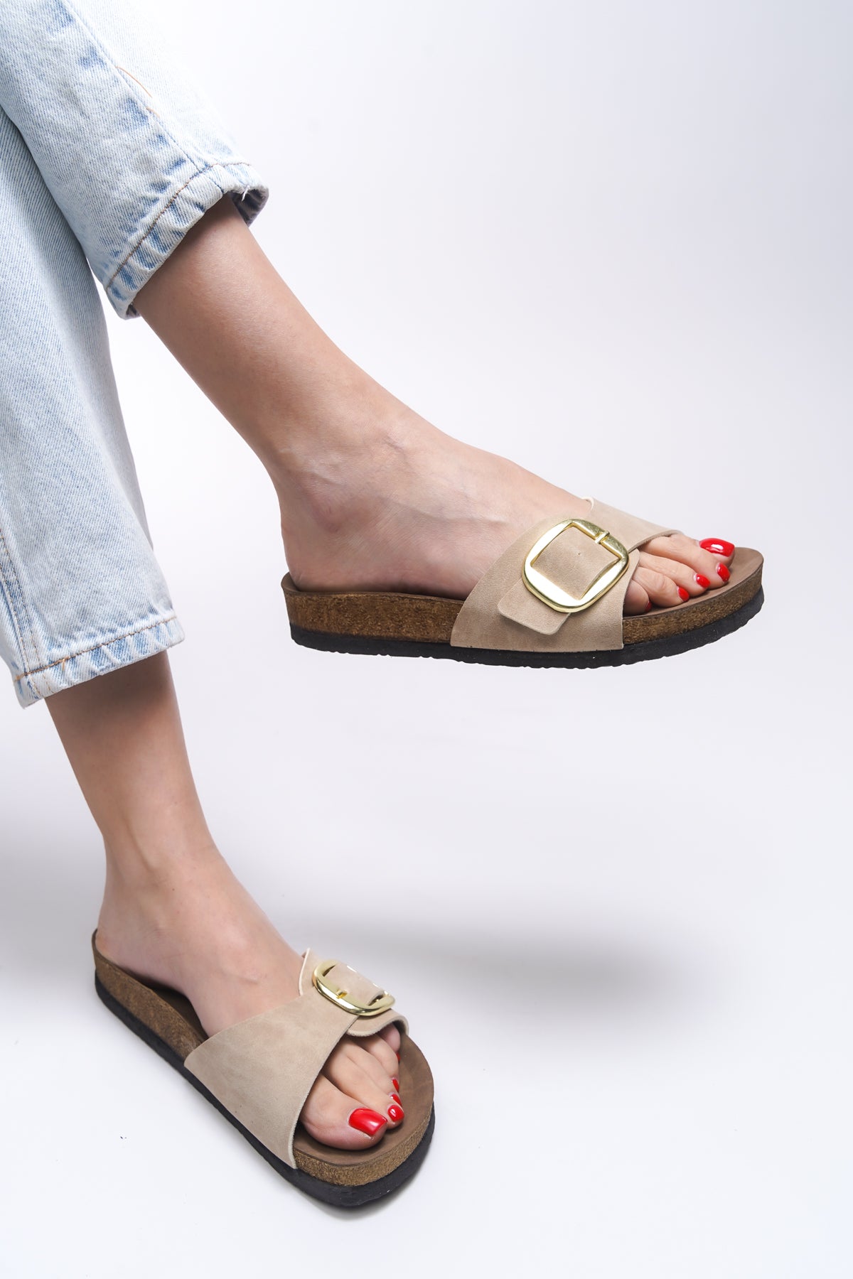 Riccon Hosrathla Kadın Tek Tokalı Terlik 0012603