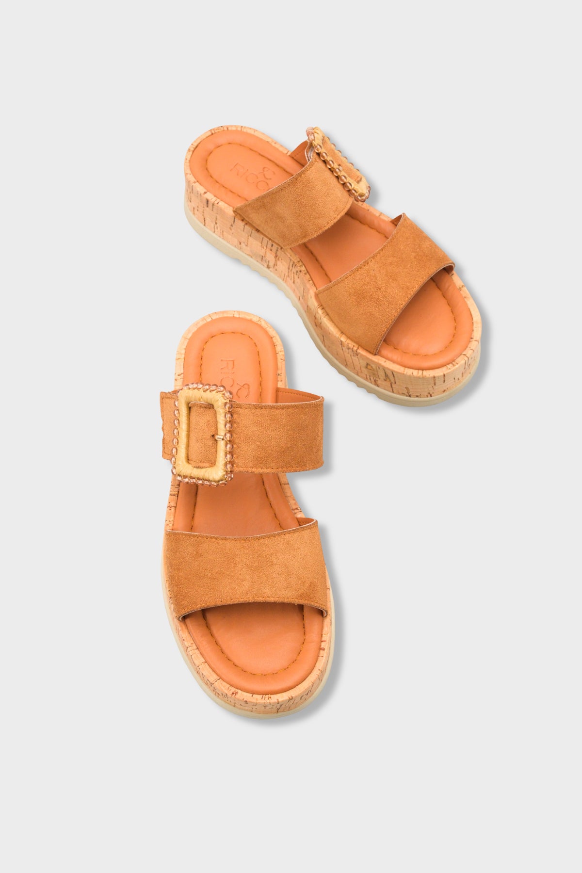 Riccon Kadın Terlik 0012482 Taba Süet